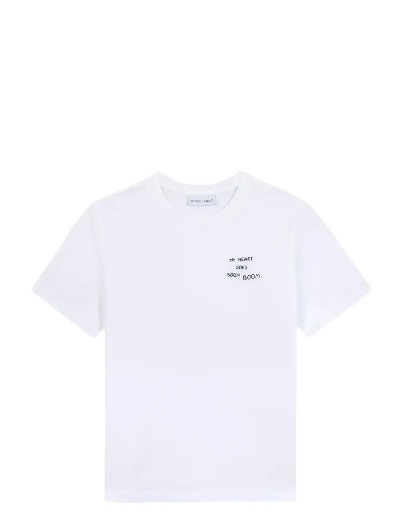 Maison Labiche POPIN MY HEART GOES BOOM/ GOTS - Tøj - WHITE / white