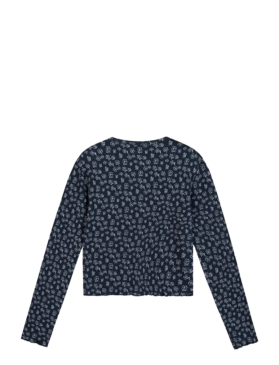 Maison Labiche - TOLBIAC MINI PATCH COEUR - strickjacken - midnight blue ivory - 1