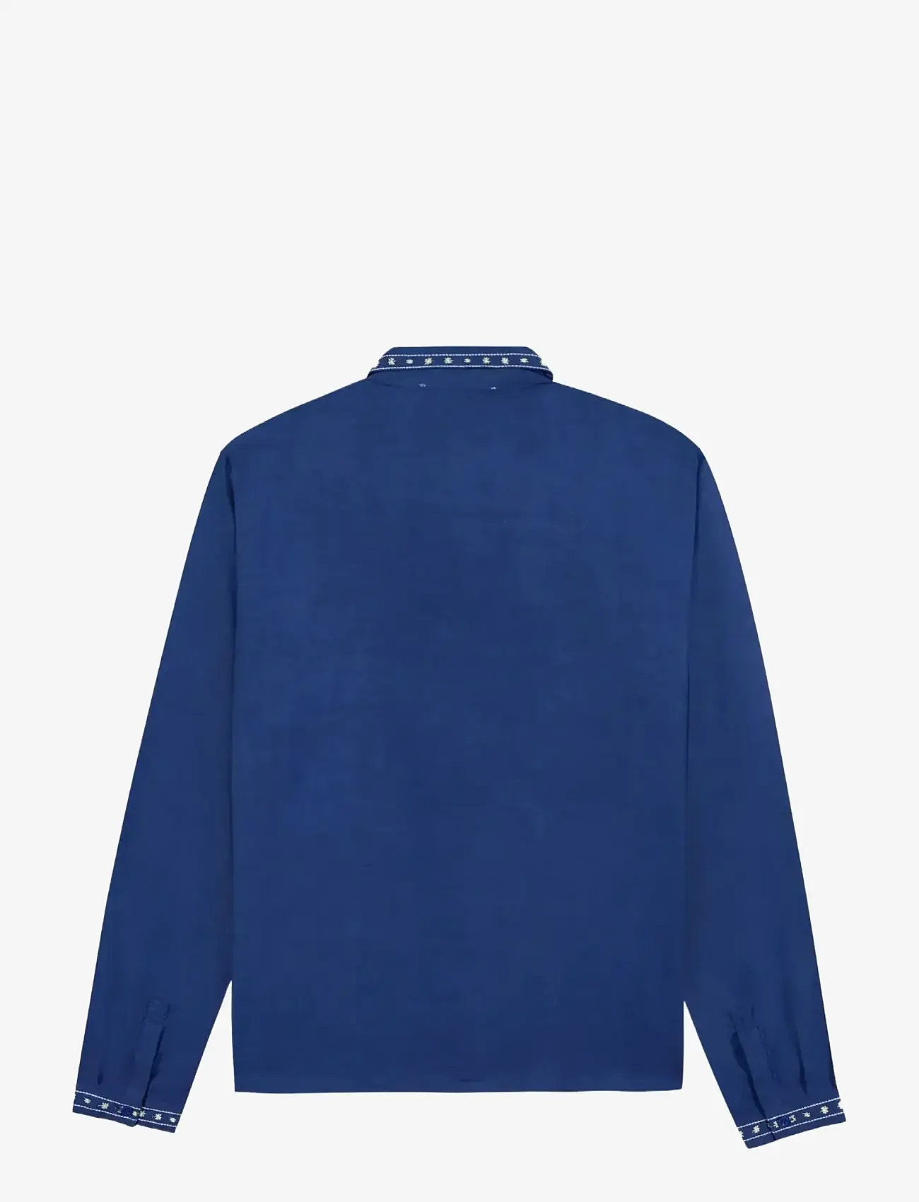 Maison Labiche - VALLES BIRDS - long-sleeved shirts - twill ultramarine - 2
