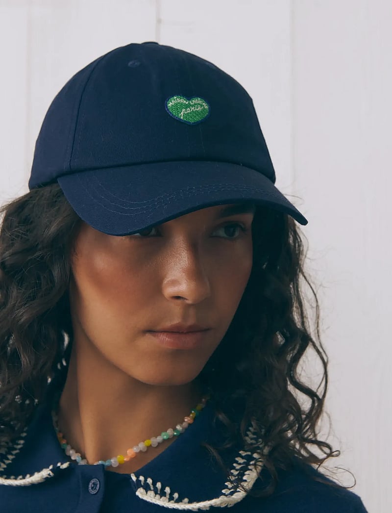 Maison Labiche - BEAUMONT MINI PATCH COEUR - kepsar - twill dark navy - 0