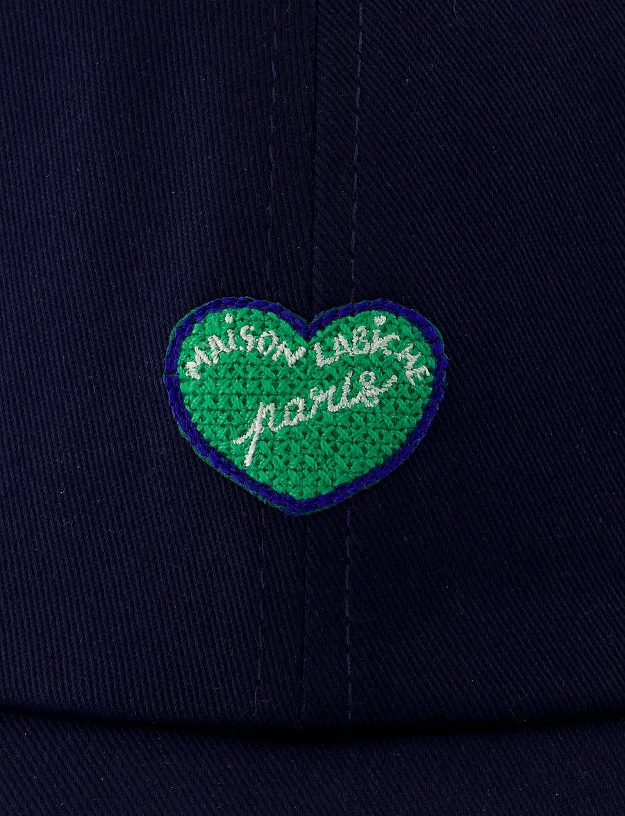 Maison Labiche - BEAUMONT MINI PATCH COEUR - kasketter & caps - twill dark navy - 3