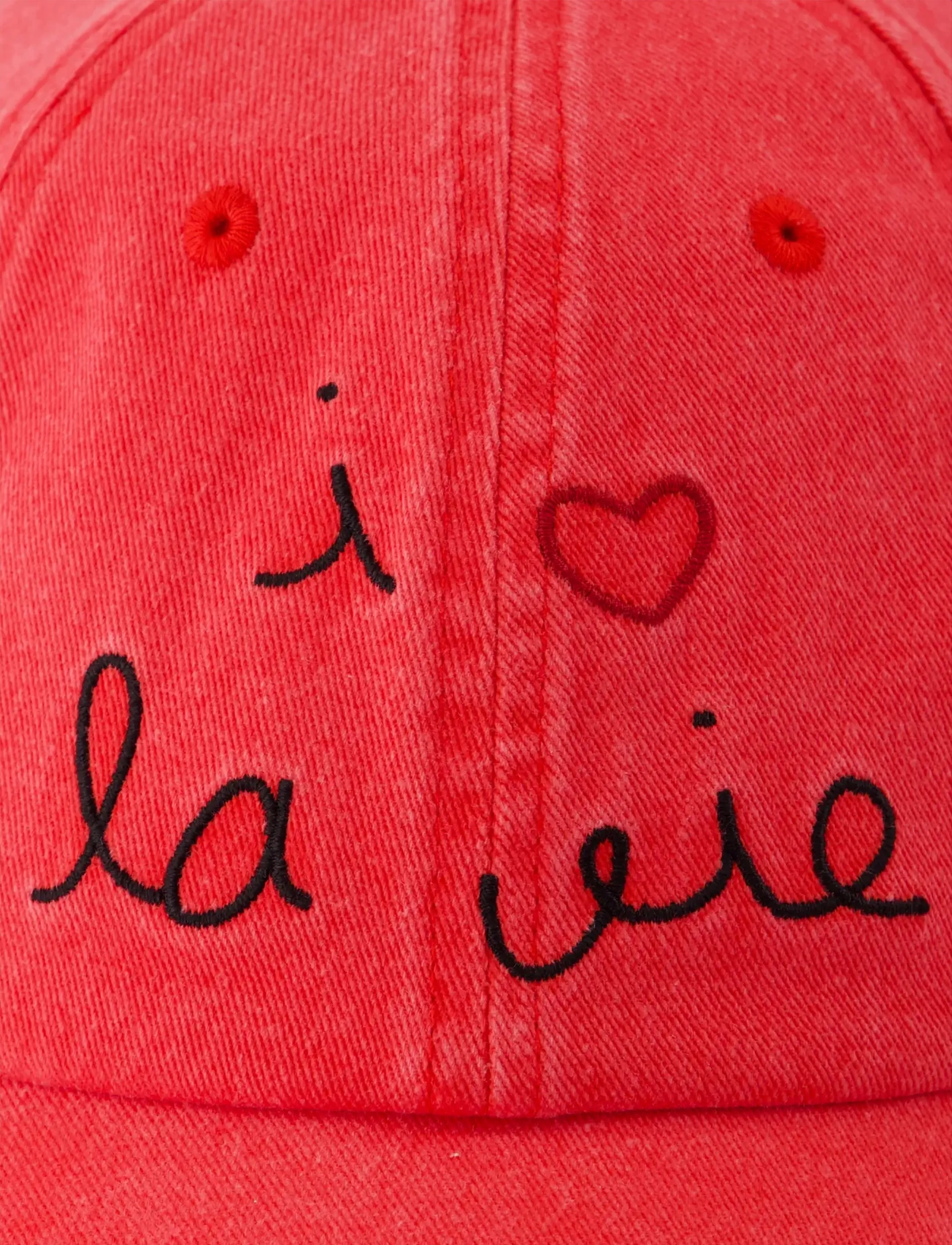 Maison Labiche - BEAUMONT I LOVE LA VIE - casquettes - twill poppy washed - 3
