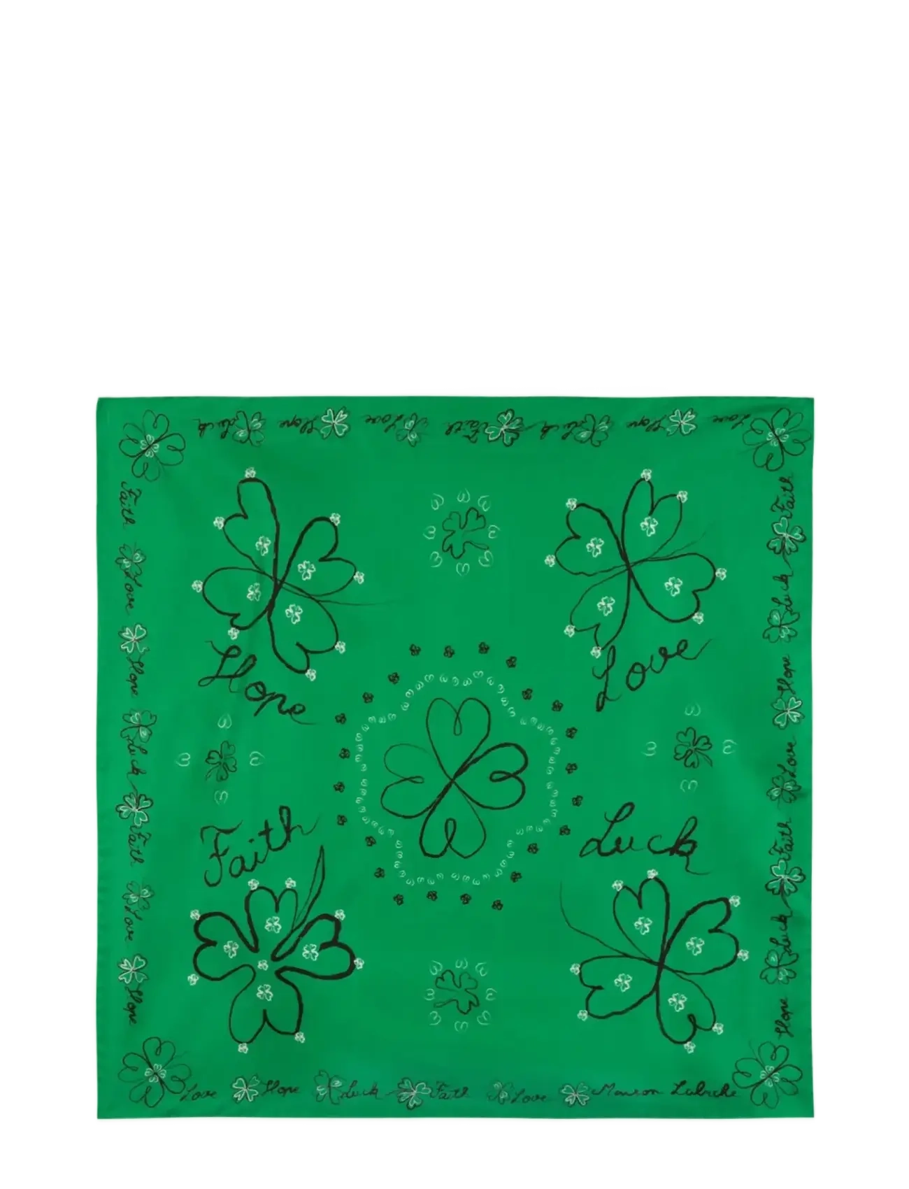 Maison Labiche - BOULNOIS CLOVER HOPE - sjalar - jungle green - 2