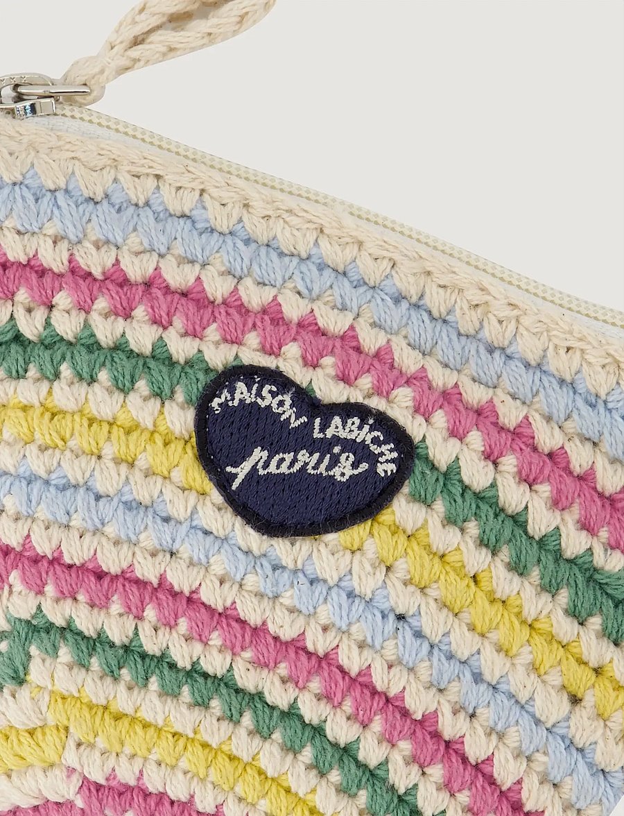 Maison Labiche - GOZLIN MINI PATCH COEUR - særlige begivenheder - stripes ivory - 1