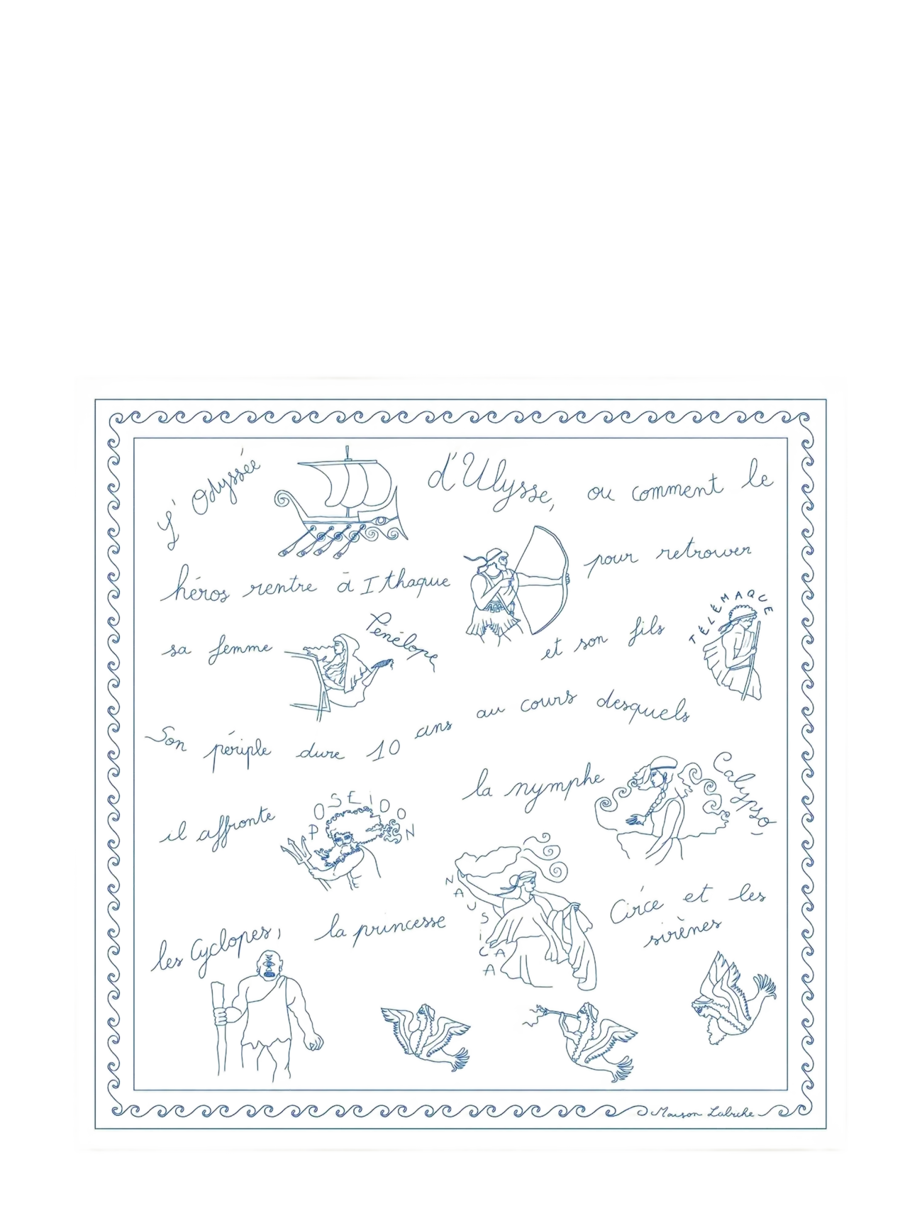 Maison Labiche GUENOT ULYSSE - Maison Labiche - IVORY / blue