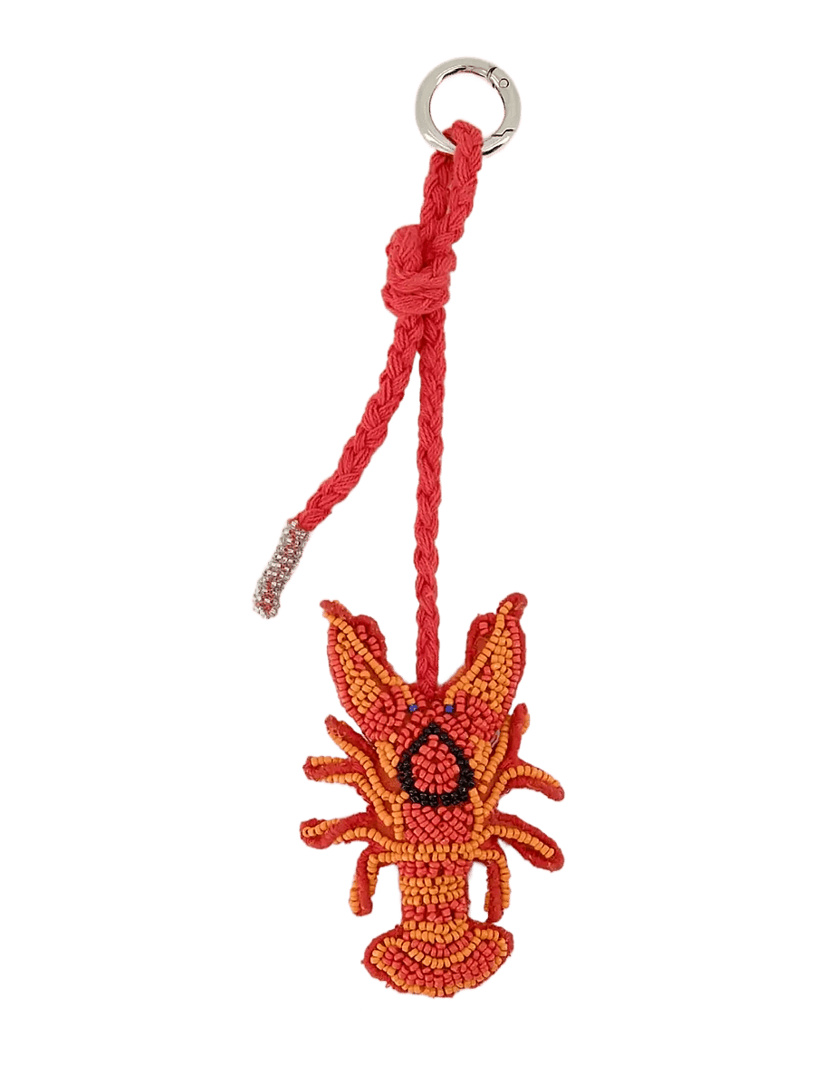Maison Labiche - MONTEMPOIVRE LOBSTER - nøgleringe & bag charms - celosia orange cb - 0