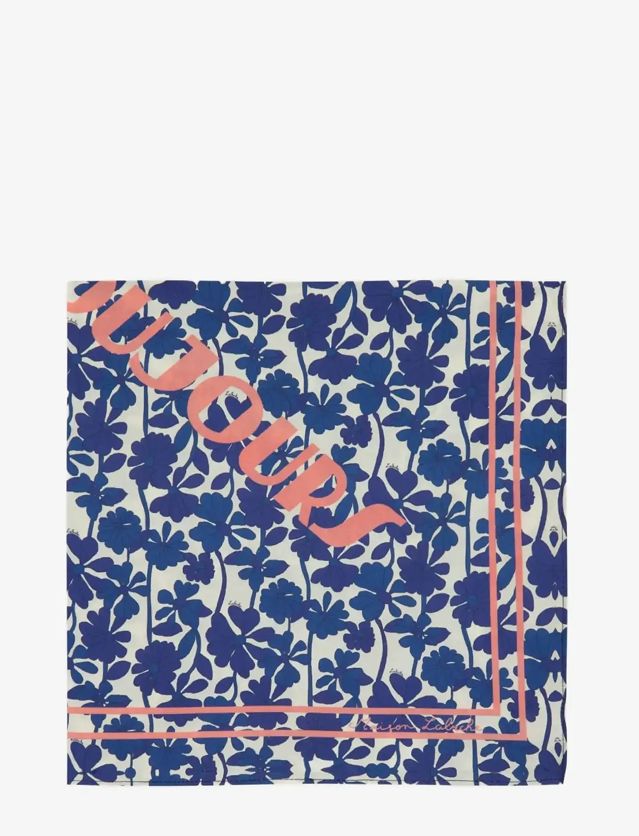 Maison Labiche - LAMPUE RETRO FLOWER - tynde tørklæder - retro flower marine - 3