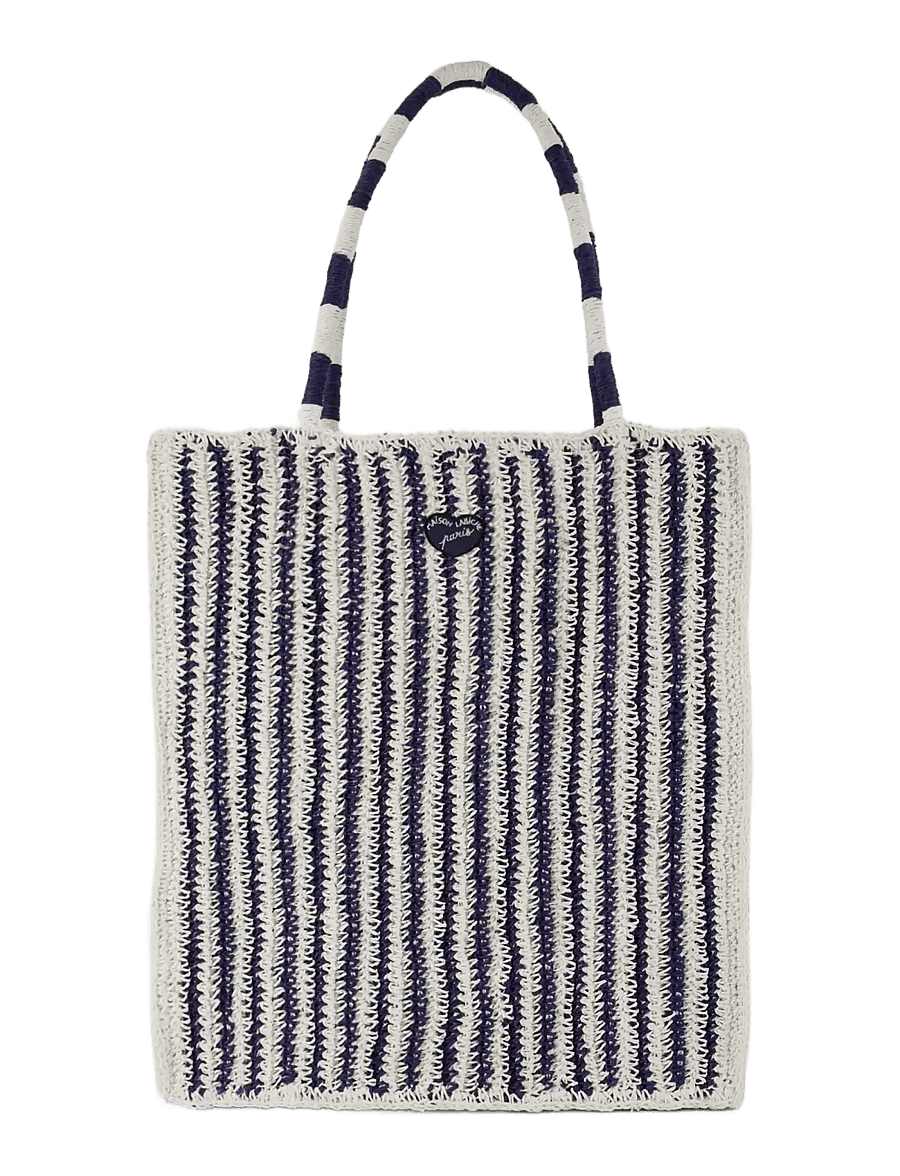 Maison Labiche - MORARD PATCH COEUR - shopper - ivory navy - 1
