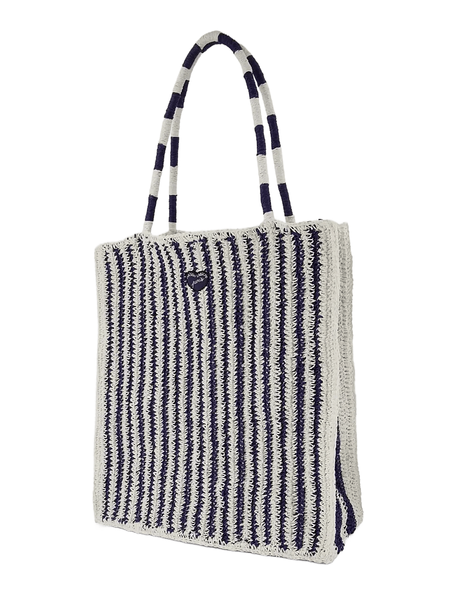 Maison Labiche - MORARD PATCH COEUR - shopper - ivory navy - 2
