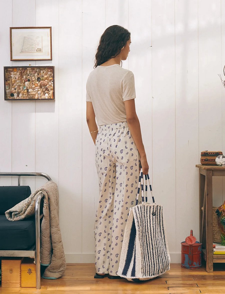 Maison Labiche - MORARD PATCH COEUR - shopper - ivory navy - 0