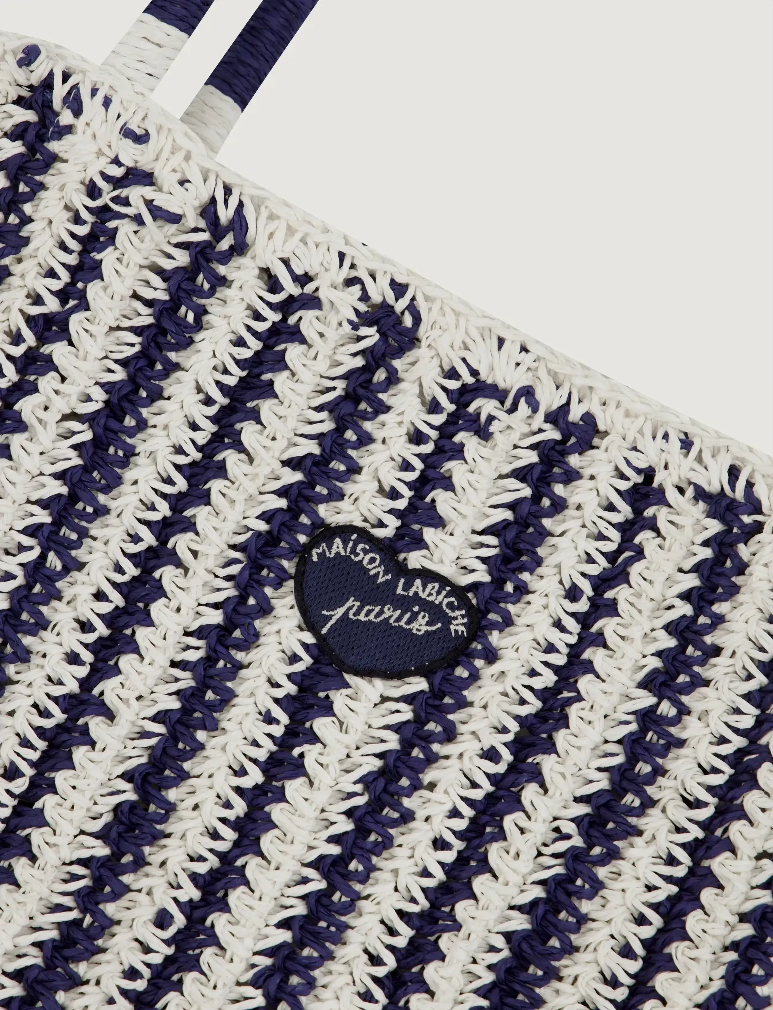 Maison Labiche - MORARD PATCH COEUR - shoppers - ivory navy - 4