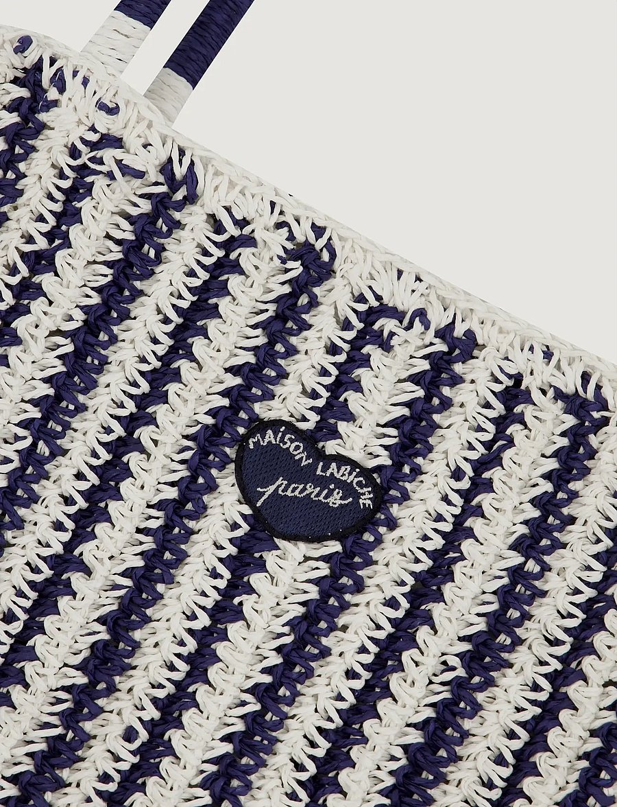 Maison Labiche - MORARD PATCH COEUR - shopper - ivory navy - 4