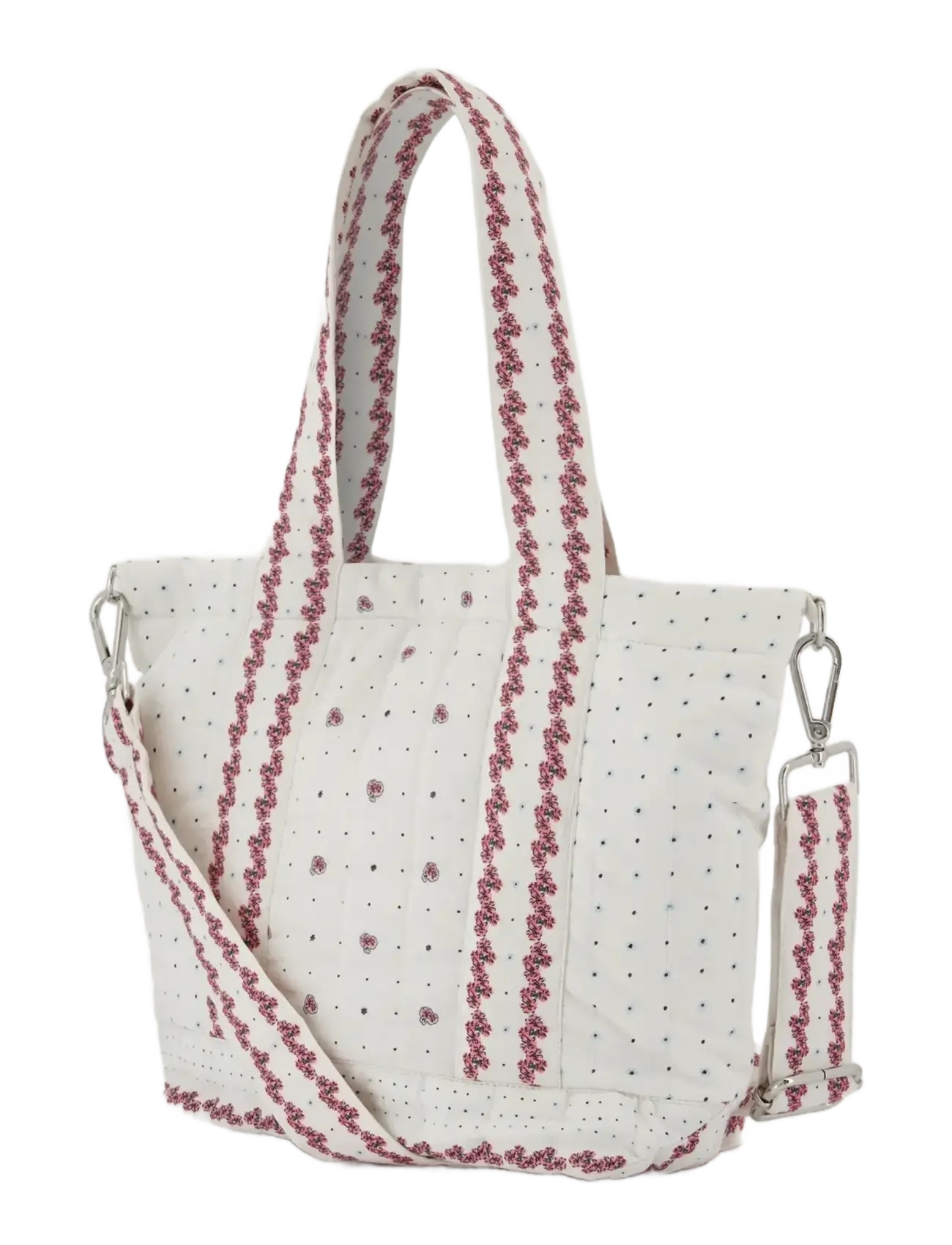 Maison Labiche - OZANAM MINI FLOWERS - tote-stiilis kotid - flowers patch print - 2