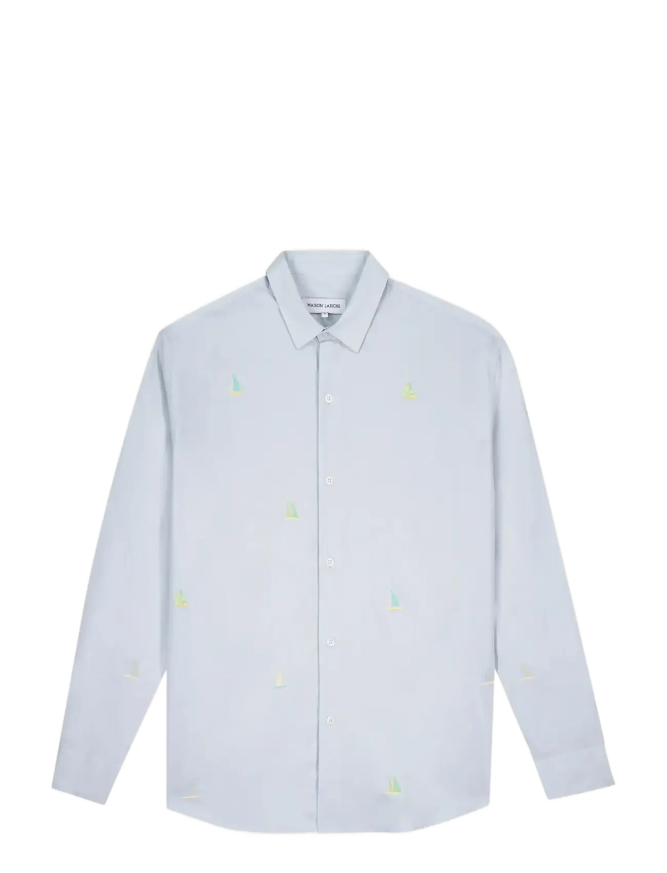 Maison Labiche - BRETEUIL BOAT - pattern shirts - oxford blue emby - 1