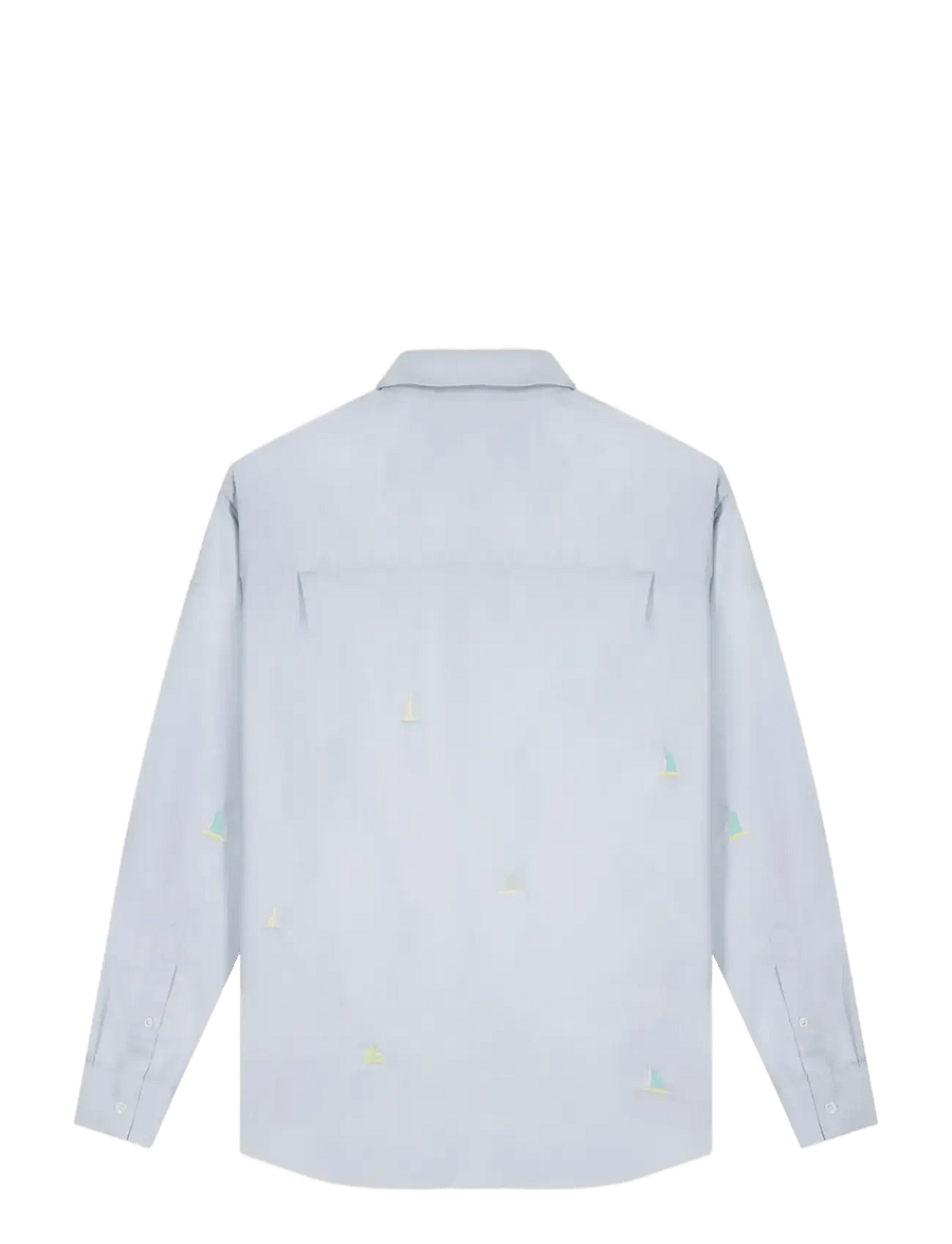 Maison Labiche - BRETEUIL BOAT - pattern shirts - oxford blue emby - 2