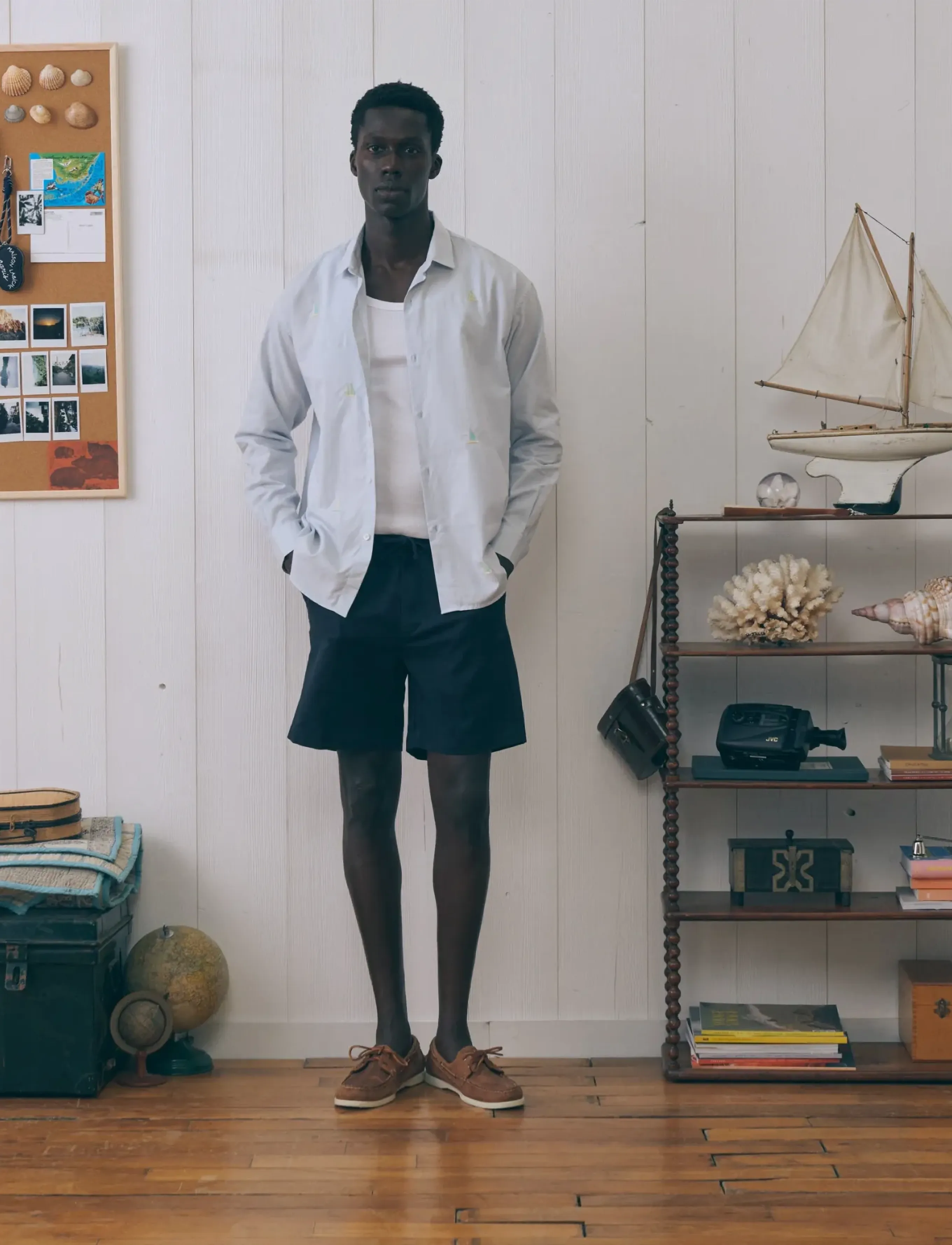 Maison Labiche BRETEUIL BOAT - Tøj - OXFORD BLUE EMBY / blue