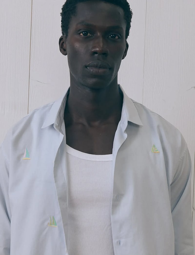 Maison Labiche - BRETEUIL BOAT - tavalised t-särgid - oxford blue emby - 4