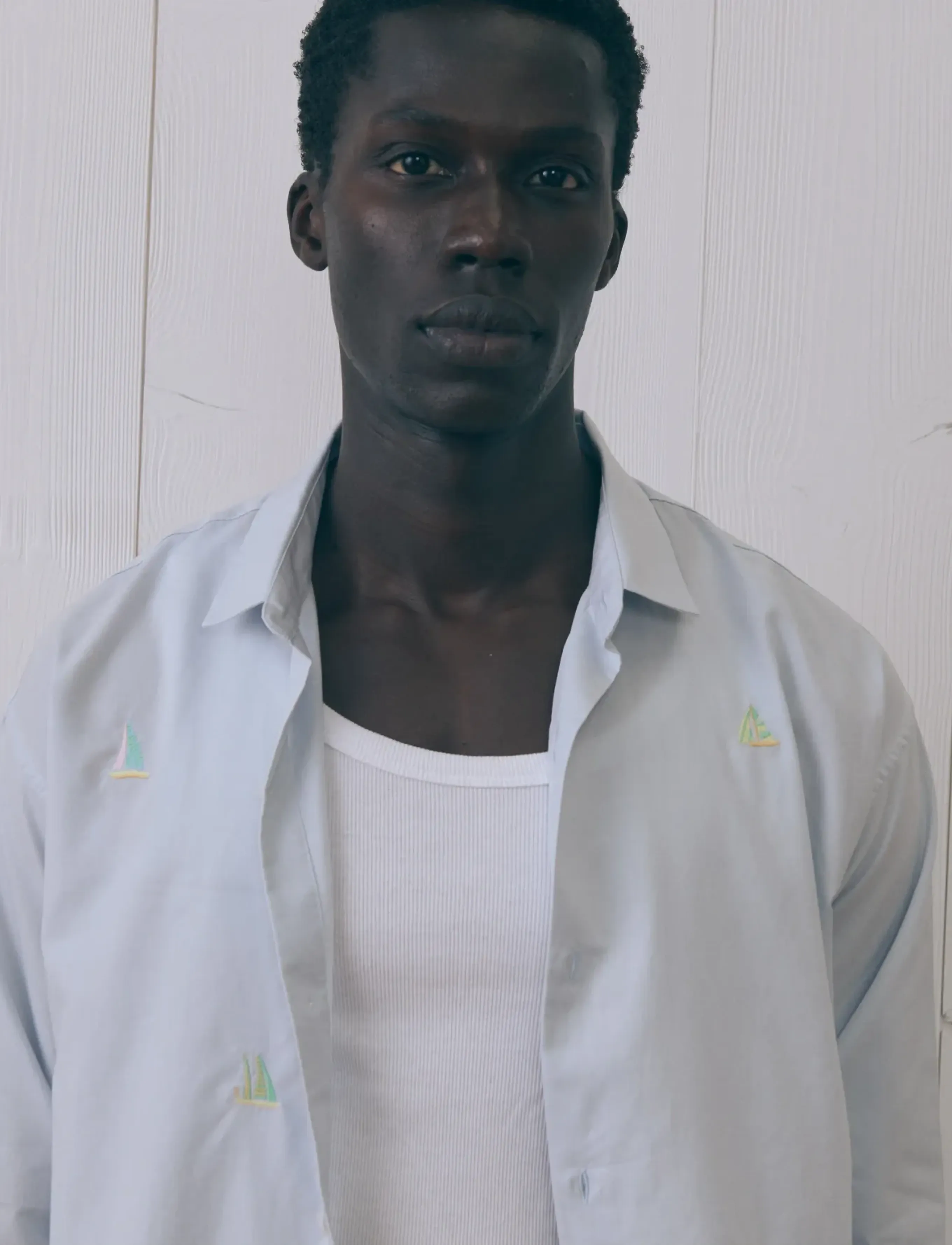Maison Labiche - BRETEUIL BOAT - pattern shirts - oxford blue emby - 4