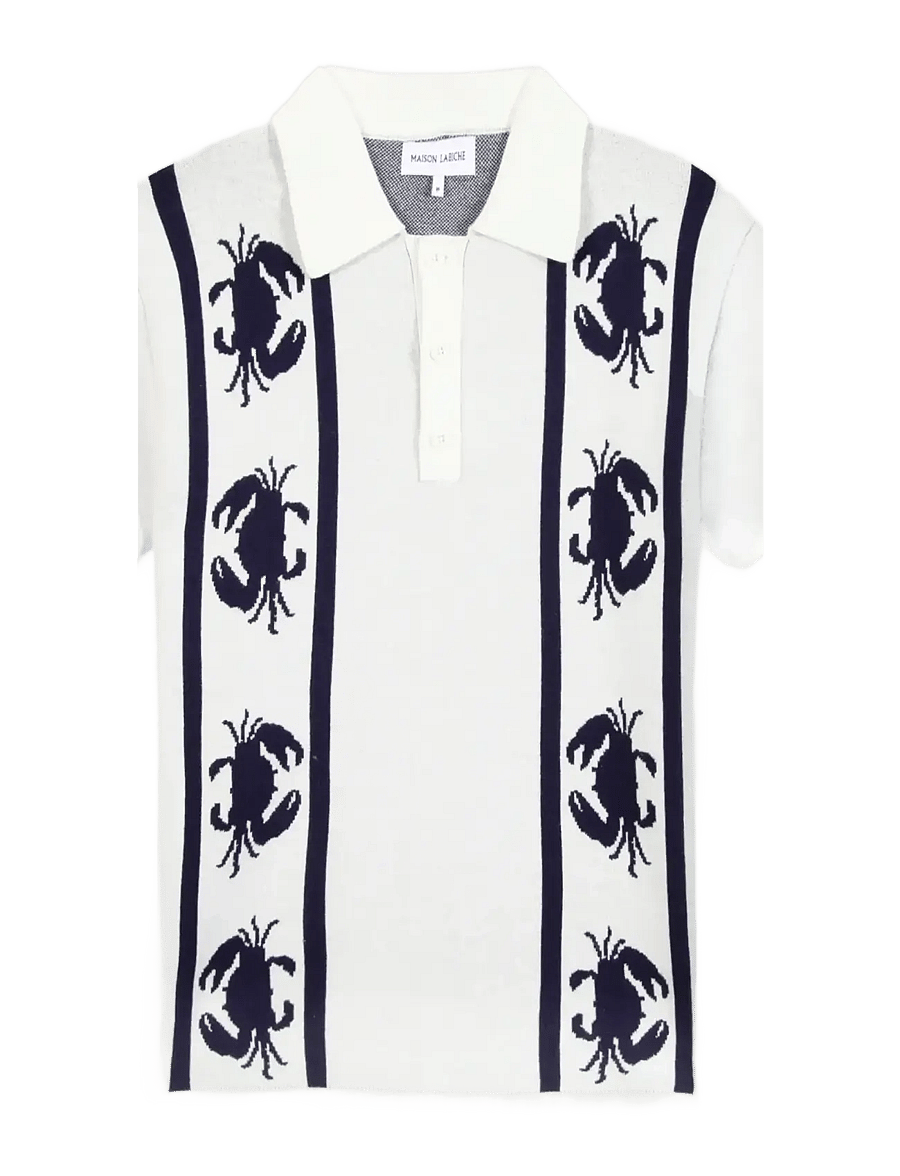 Maison Labiche - CHAPU CRABS - langärmlige strick-polohemden - ivory - 1