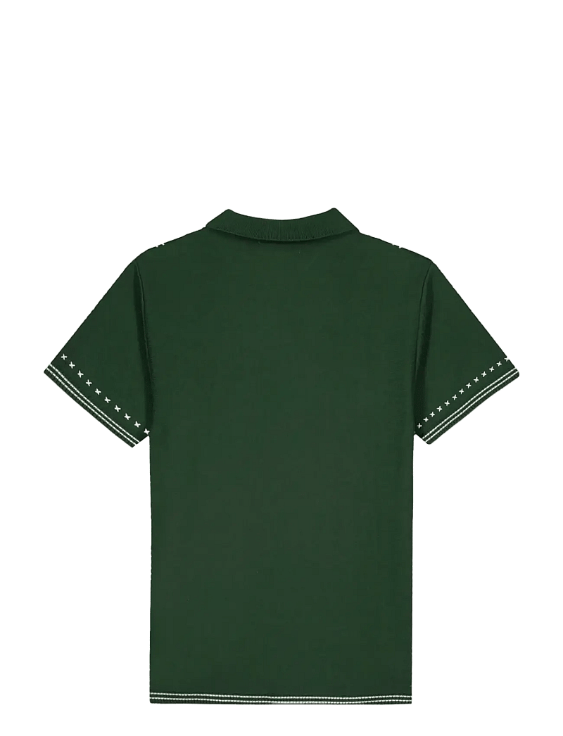 Maison Labiche - CHAPU STRIPES - gestrickte polohemden - dark ivy white - 2