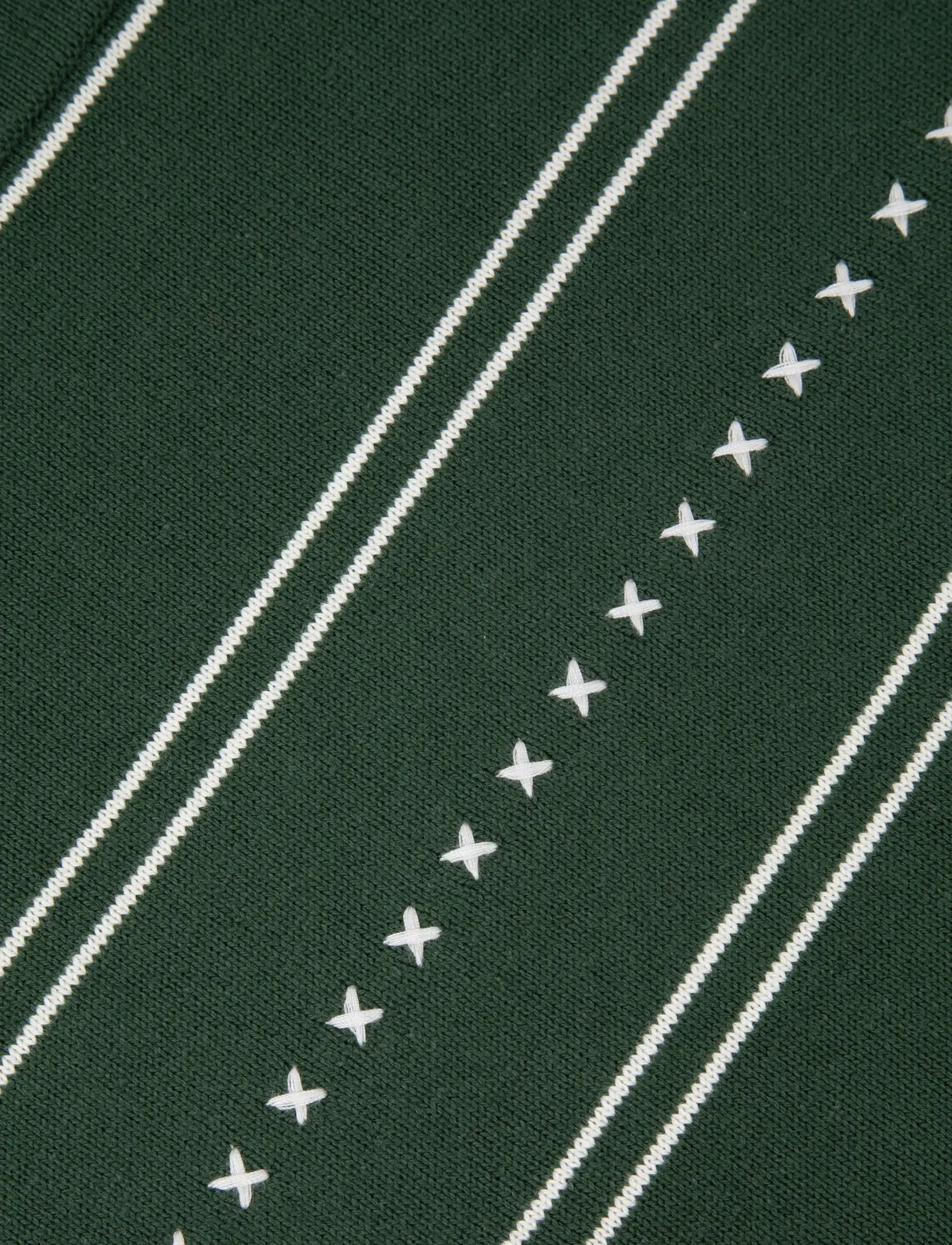 Maison Labiche - CHAPU STRIPES - knitted polos - dark ivy white - 5