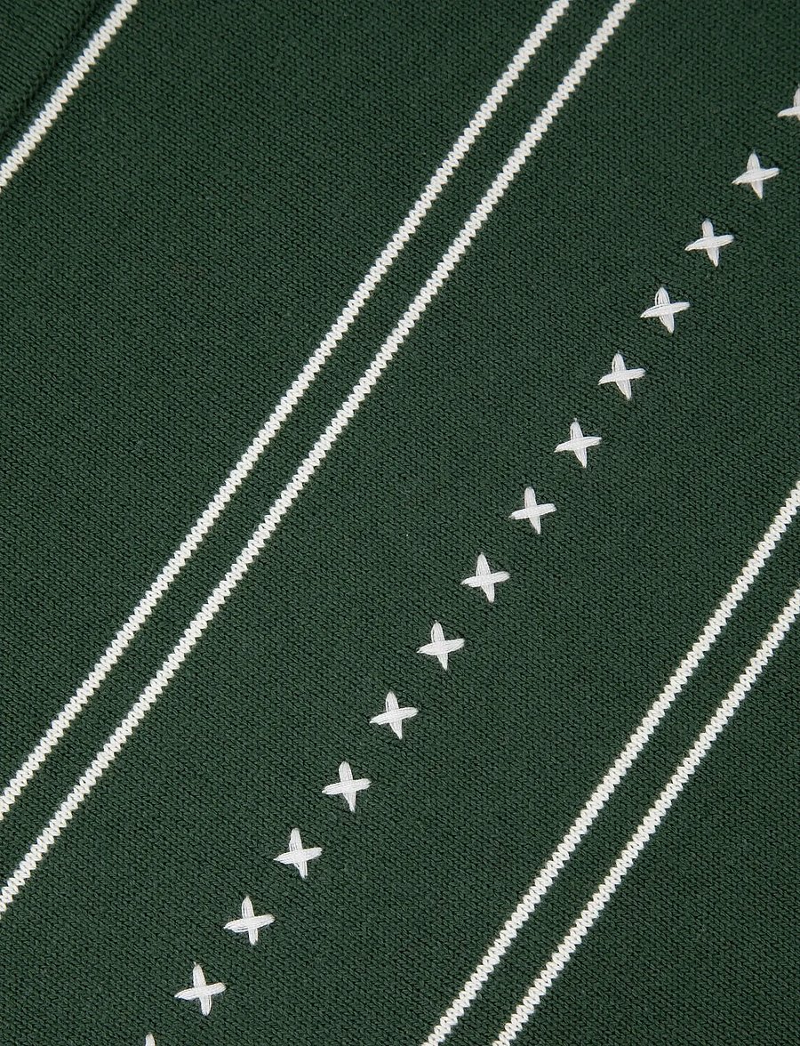 Maison Labiche - CHAPU STRIPES - geweven polo's - dark ivy white - 5