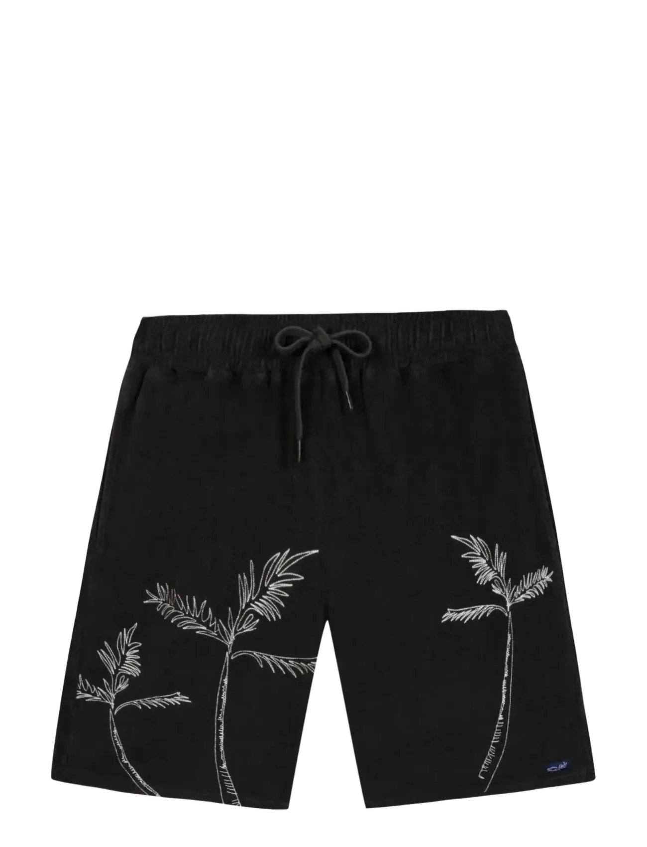 Maison Labiche DUPERRE PALM TREE - Shorts - CHARCOAL / black