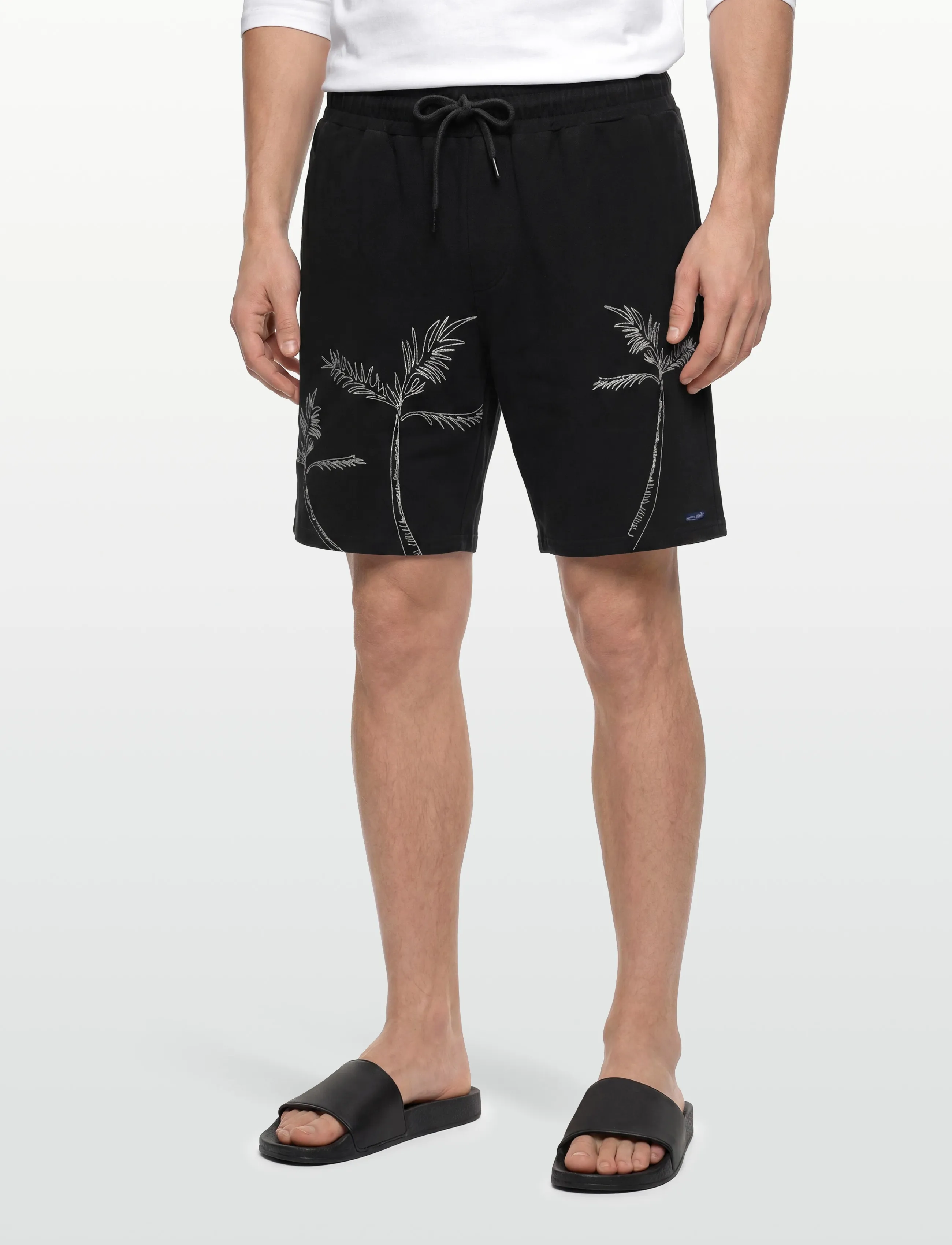 Maison Labiche - DUPERRE PALM TREE - sweat shorts - charcoal - 3