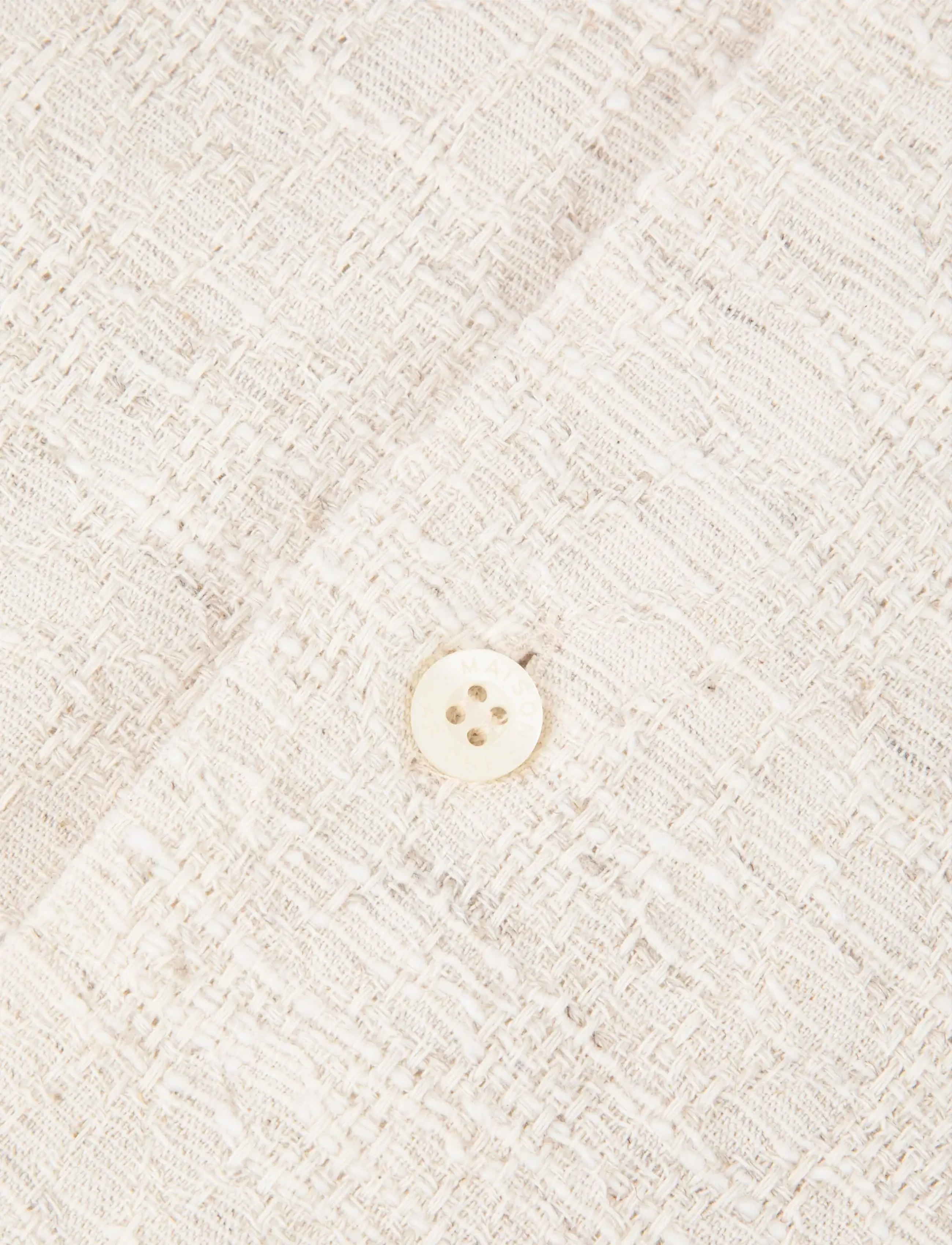 Maison Labiche - GERMAIN FLOWER - kortermede skjorter - jacqu flower cream - 4