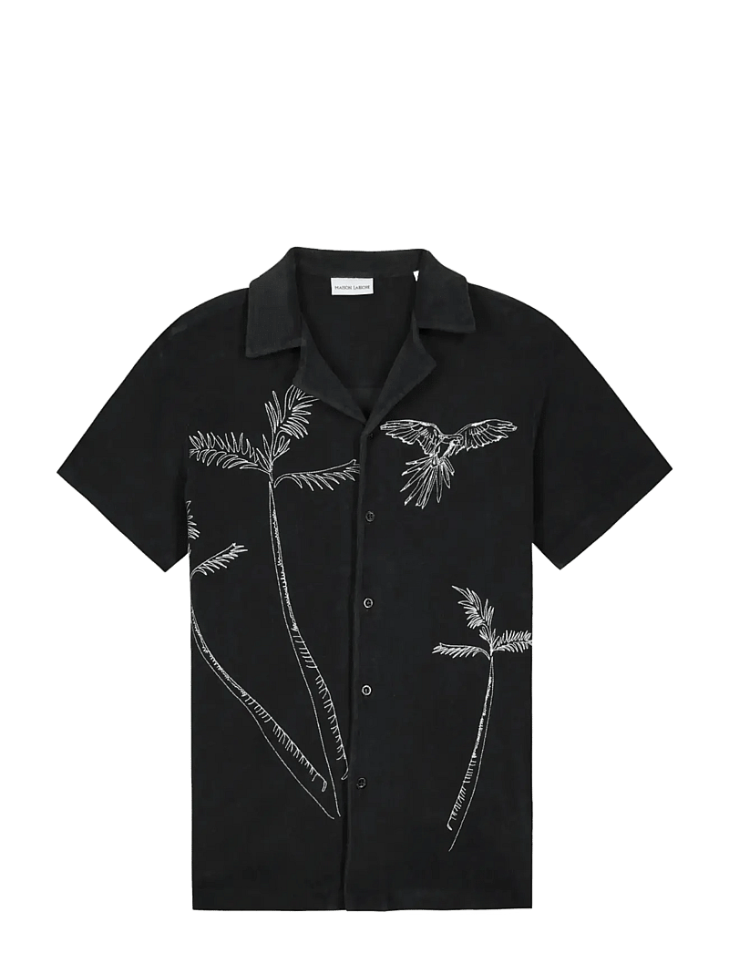 Maison Labiche - GERMAIN PALM TREE - chemises à manches courtes - charcoal - 1