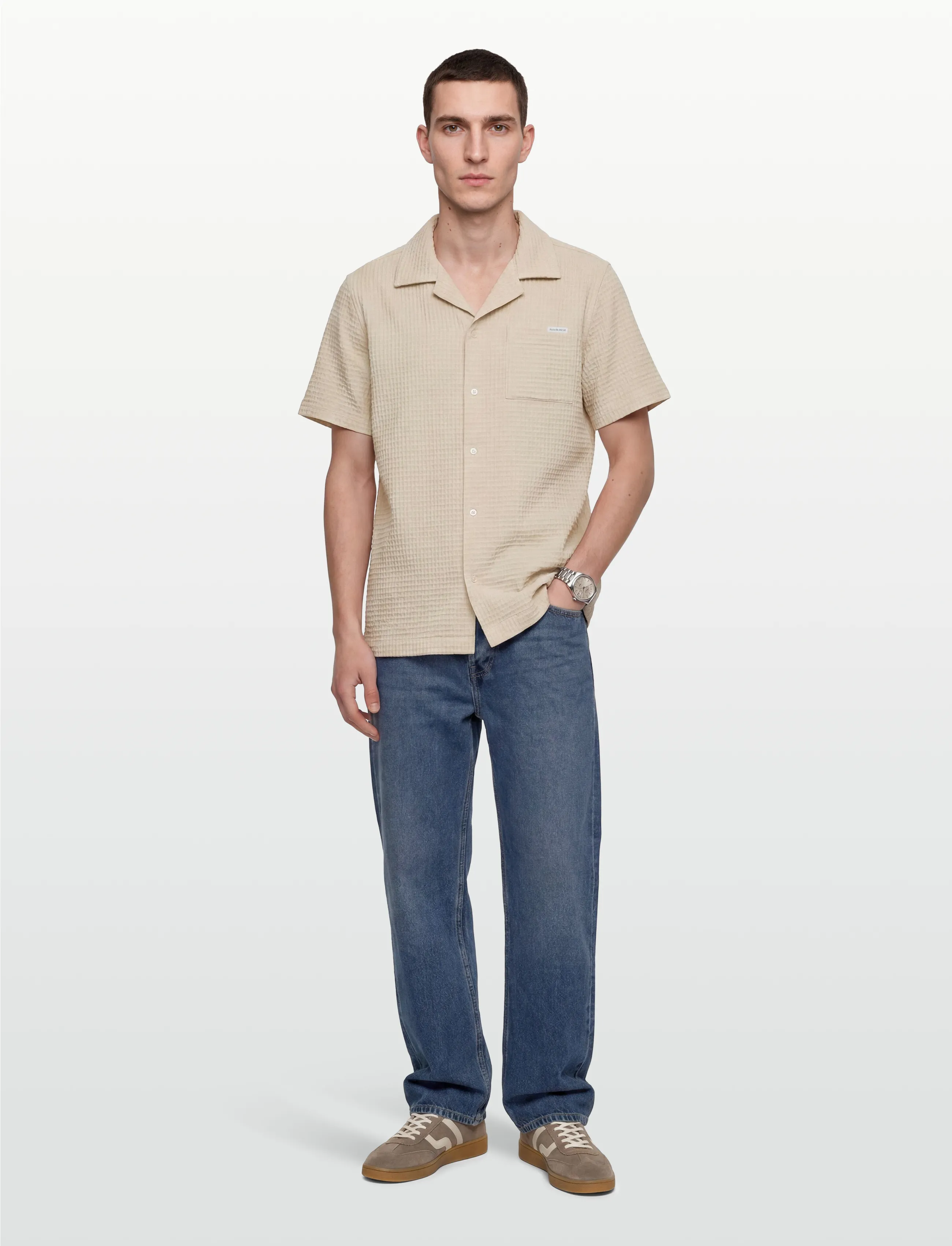 Maison Labiche Germain Labiche, L, Shirts, Beige - Casual Männerswear