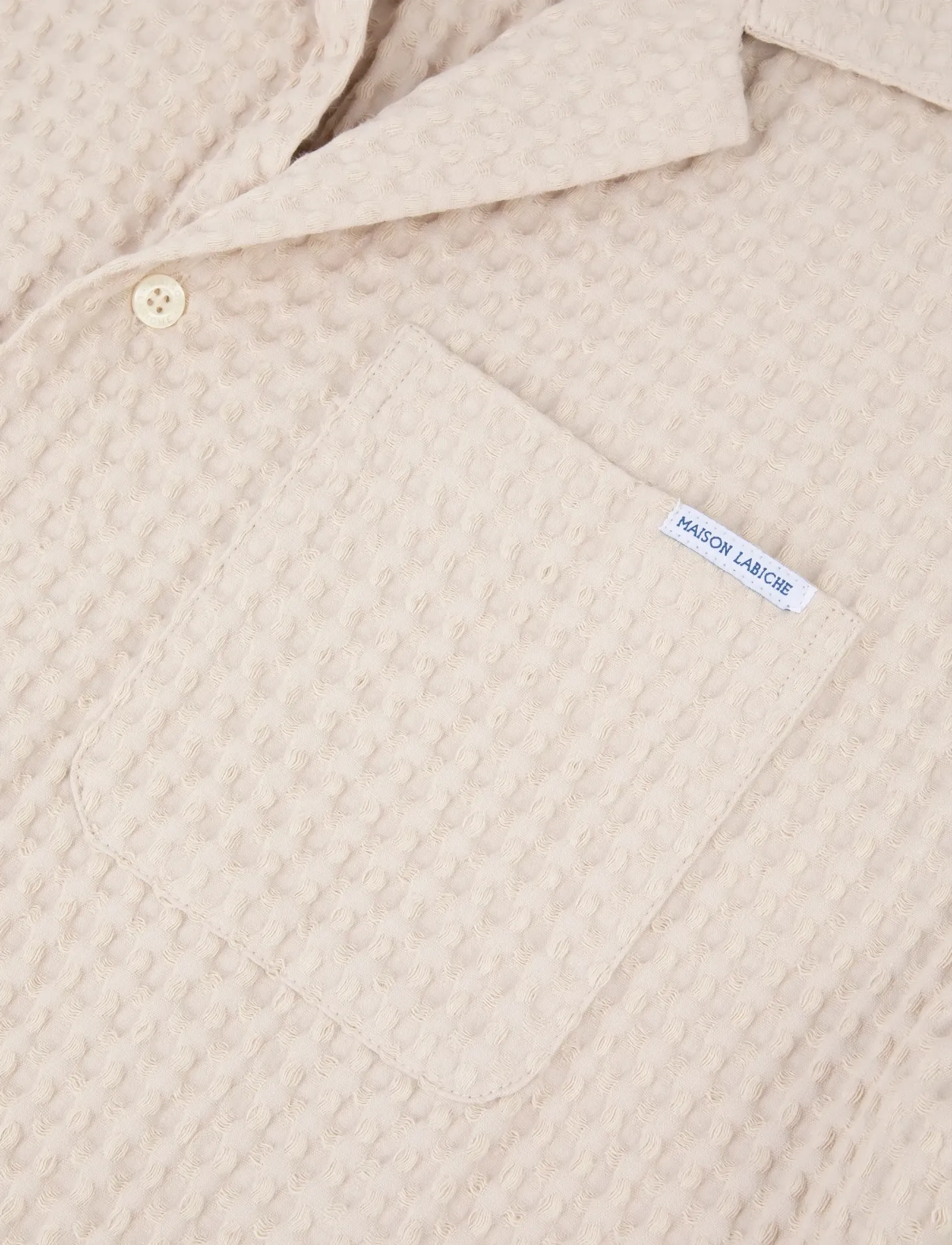 Maison Labiche - GERMAIN MAISON LABICHE - kurzarmhemden - waffle parchment - 5