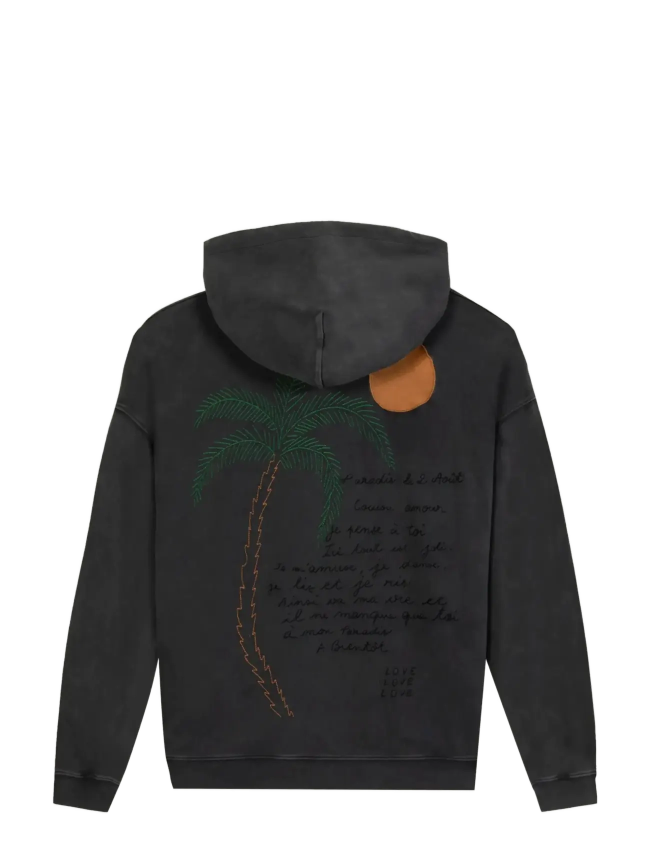 Maison Labiche - GOURGAUD PALM - kapuutsiga dressipluusid - carbon washed - 2