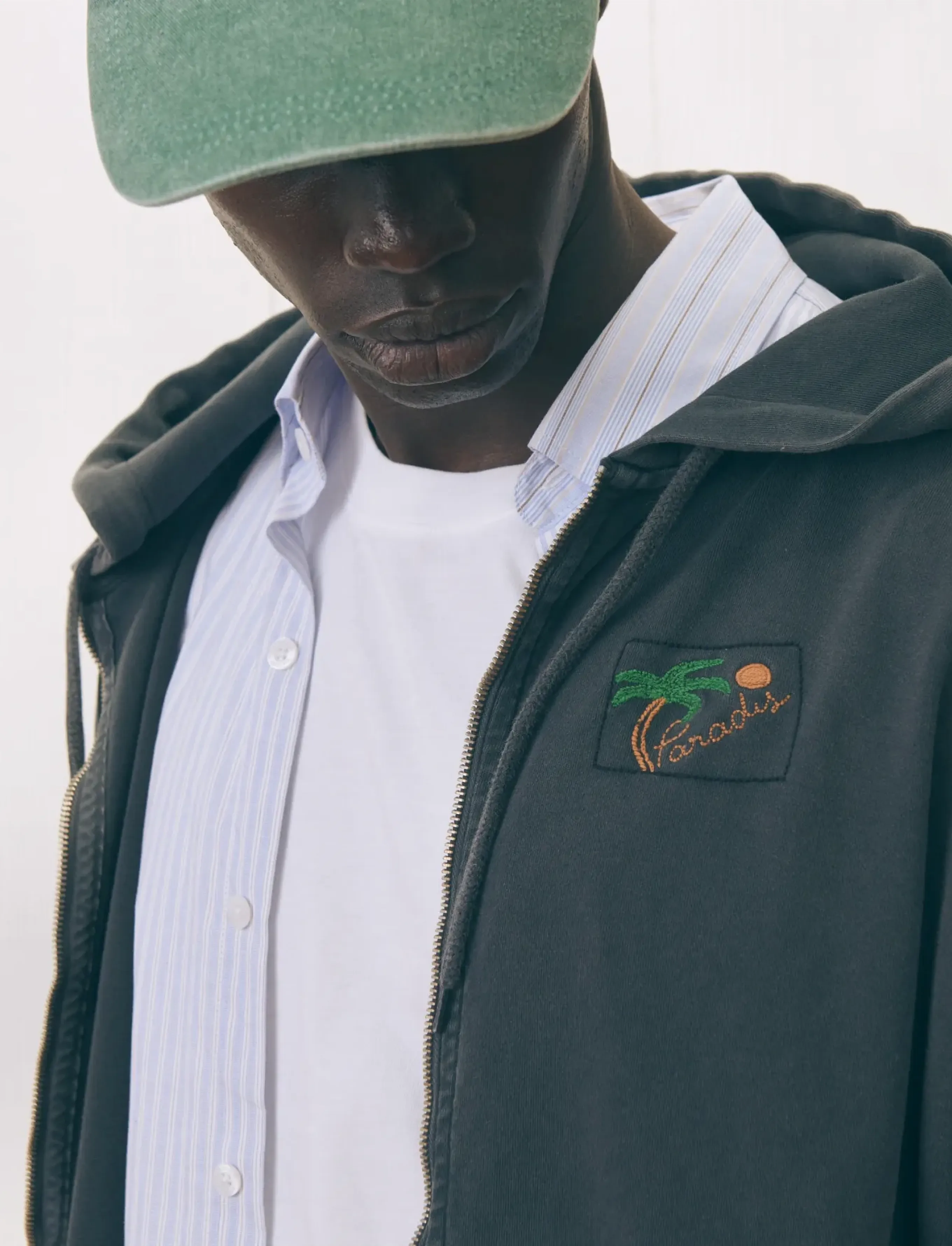 Maison Labiche - GOURGAUD PALM - kapuutsiga dressipluusid - carbon washed - 4