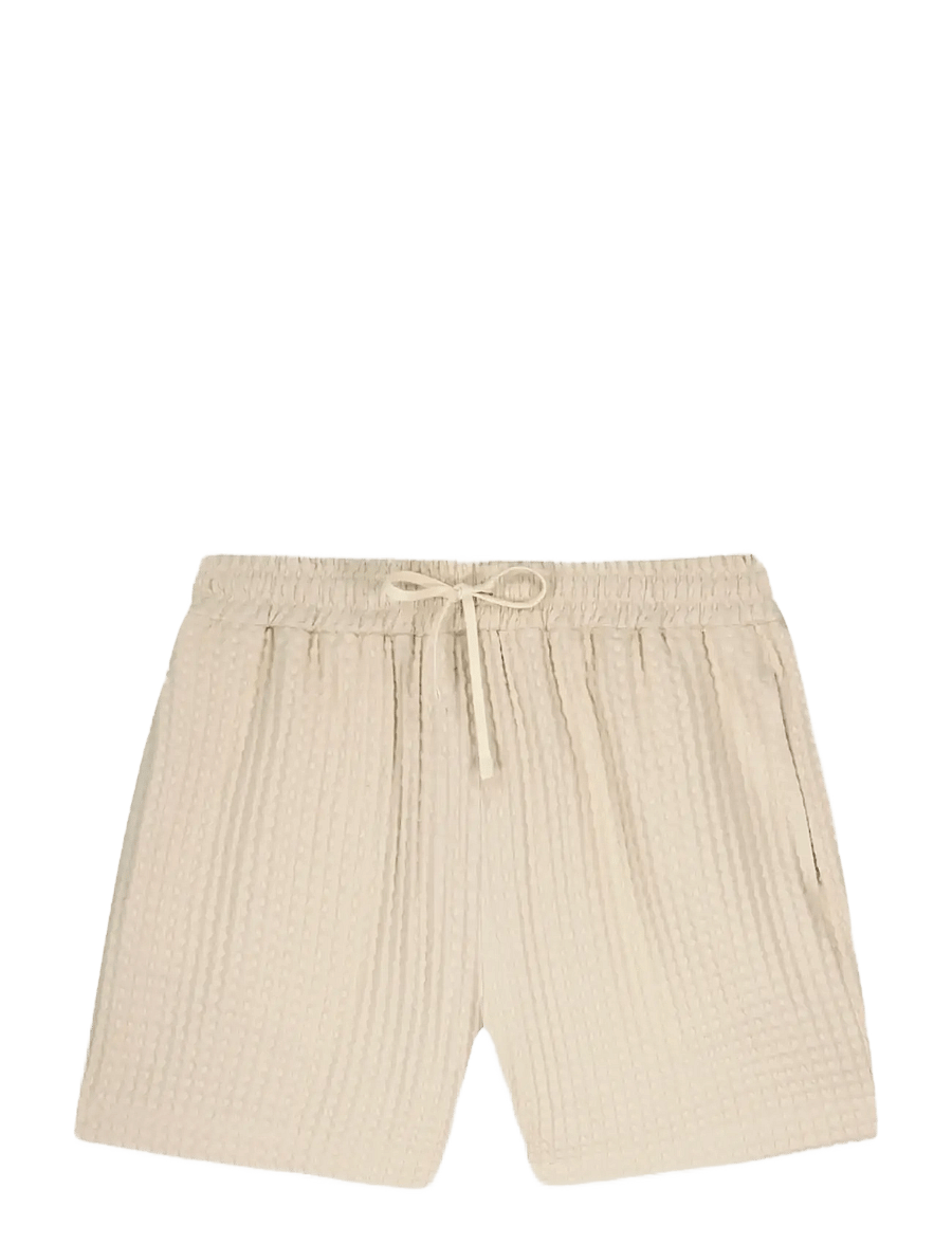 Maison Labiche - HERELLE WAFFLE - dresowe szorty - waffle parchment - 1