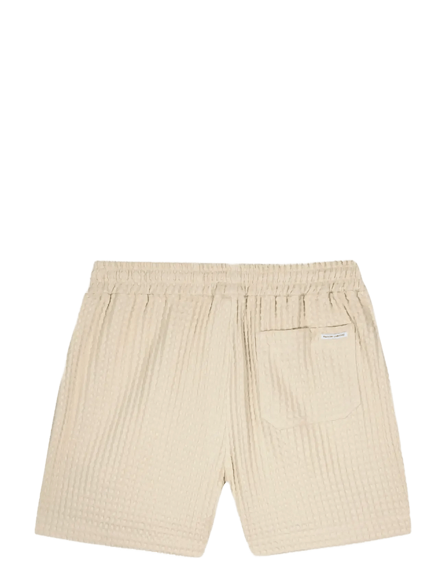 Maison Labiche - HERELLE WAFFLE - dresowe szorty - waffle parchment - 2