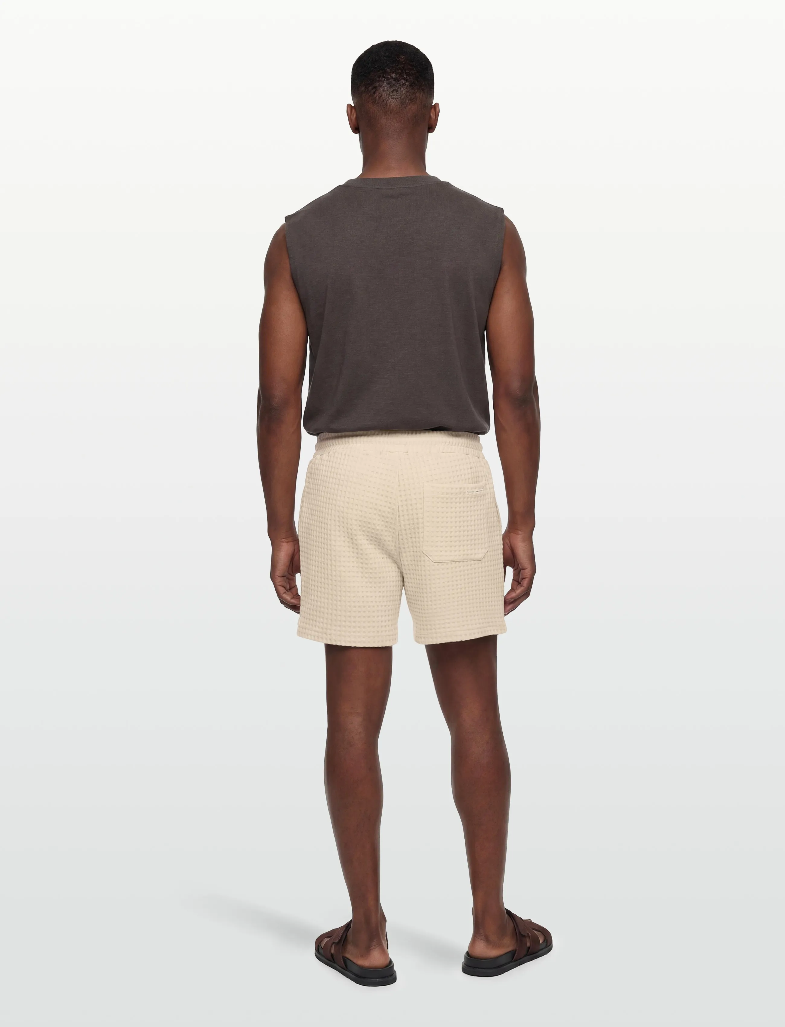 Maison Labiche - HERELLE WAFFLE - sweatshorts - waffle parchment - 4