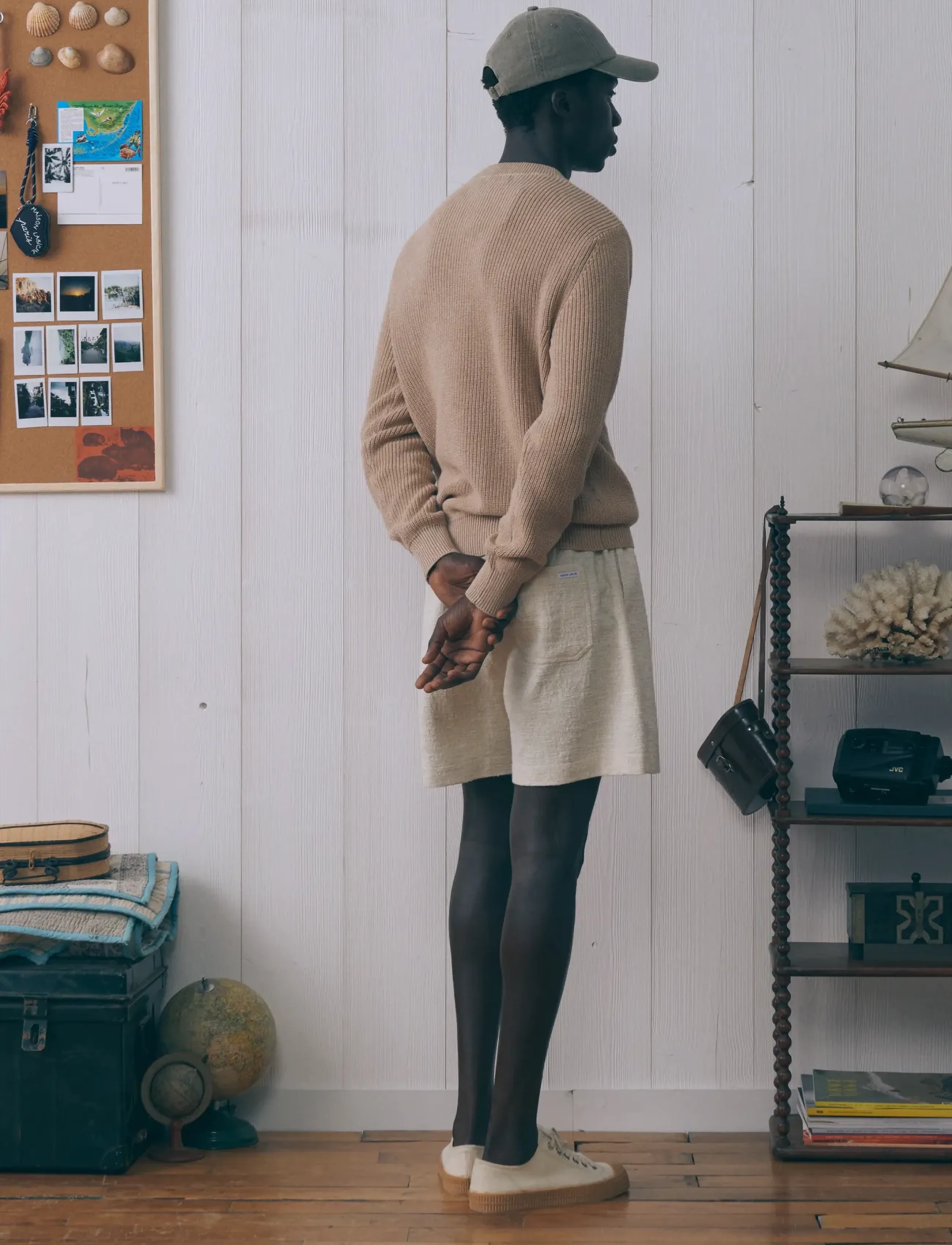 Maison Labiche - HERELLE FLOWER - linased lühikesed püksid - jacqu flower cream - 3