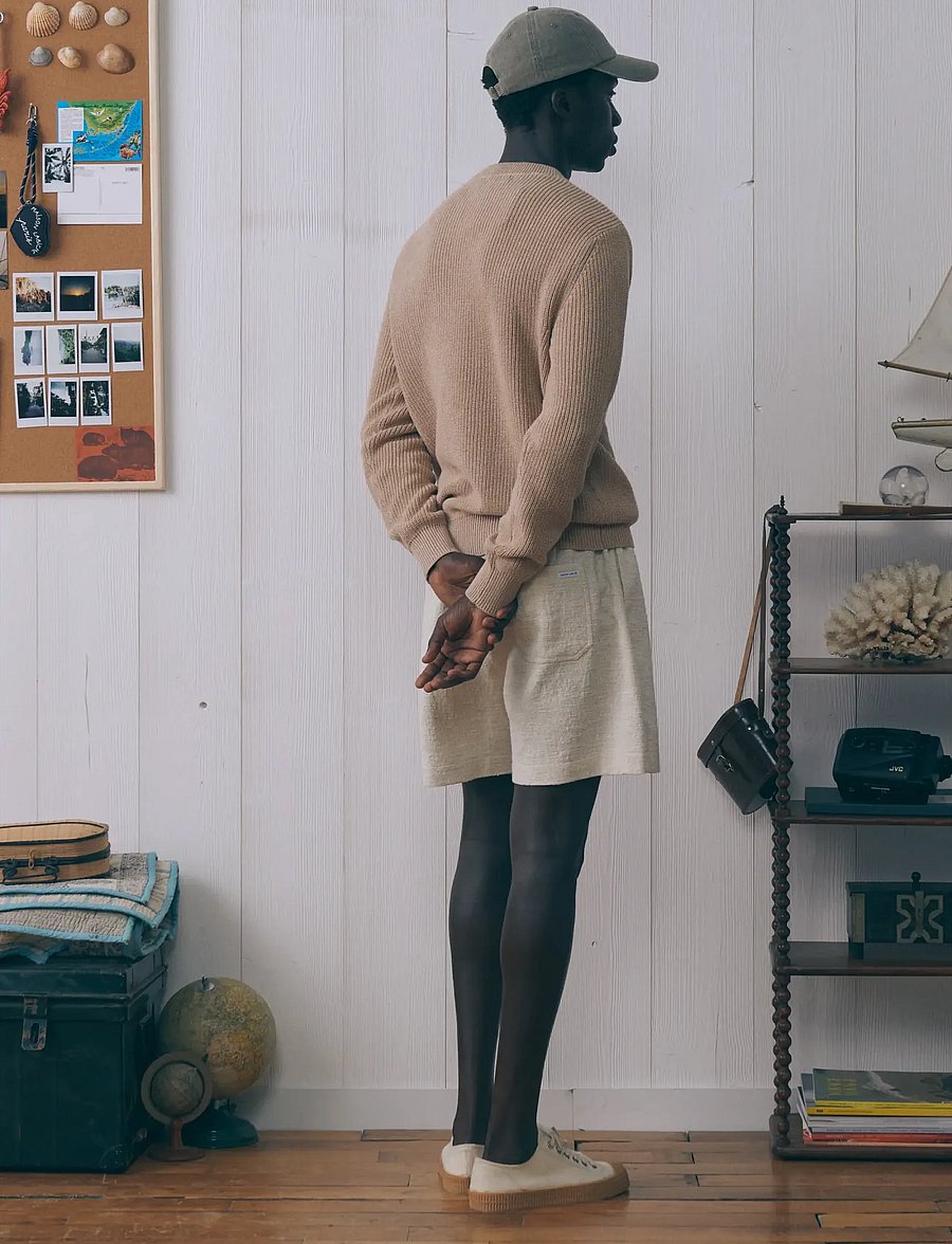 Maison Labiche - HERELLE FLOWER - linneshorts - jacqu flower cream - 3