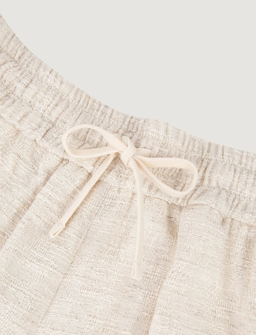 Maison Labiche - HERELLE FLOWER - linneshorts - jacqu flower cream - 5