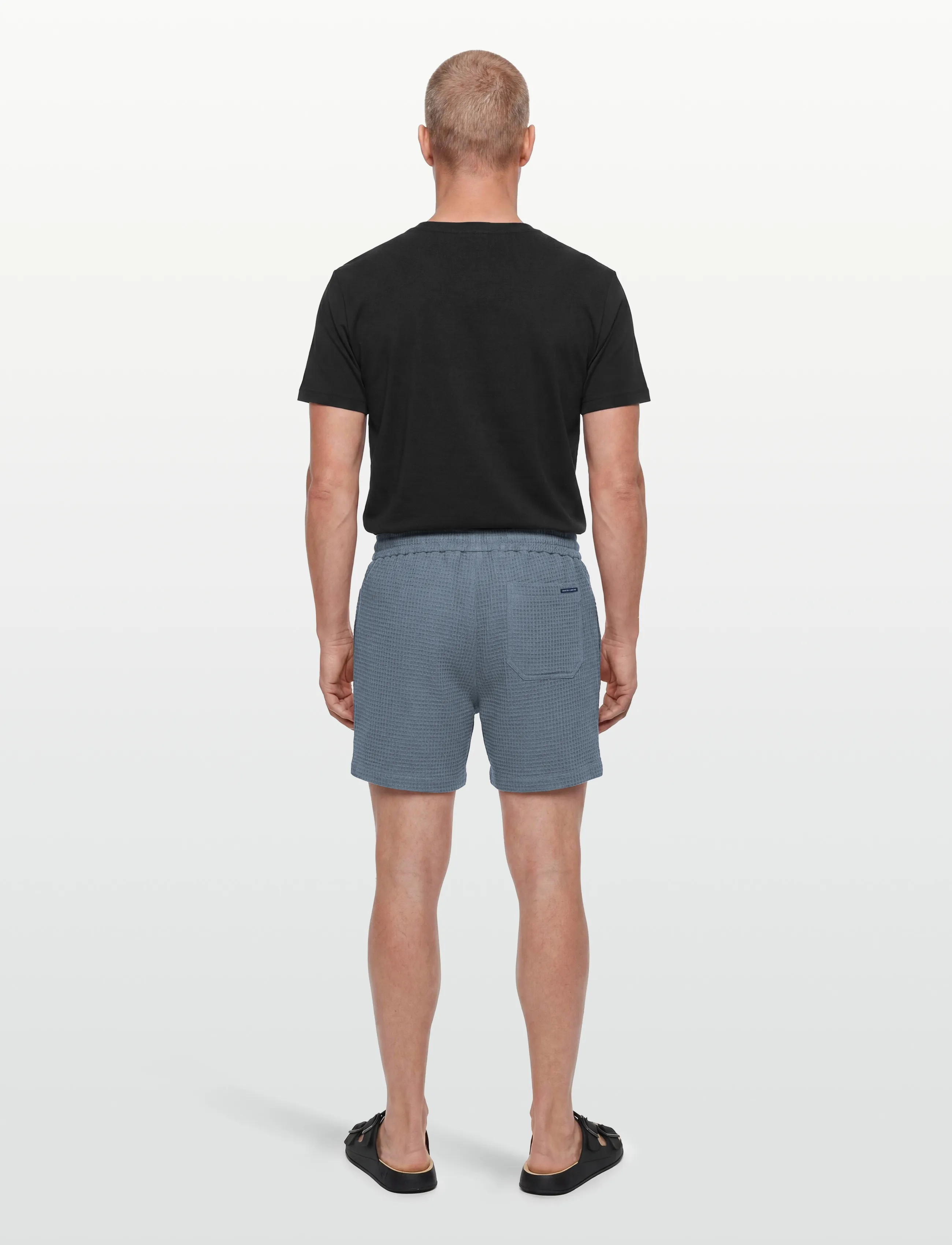 Maison Labiche - HERELLE WAFFLE - lühikesed vabaajapüksid - waffle grey sun - 4