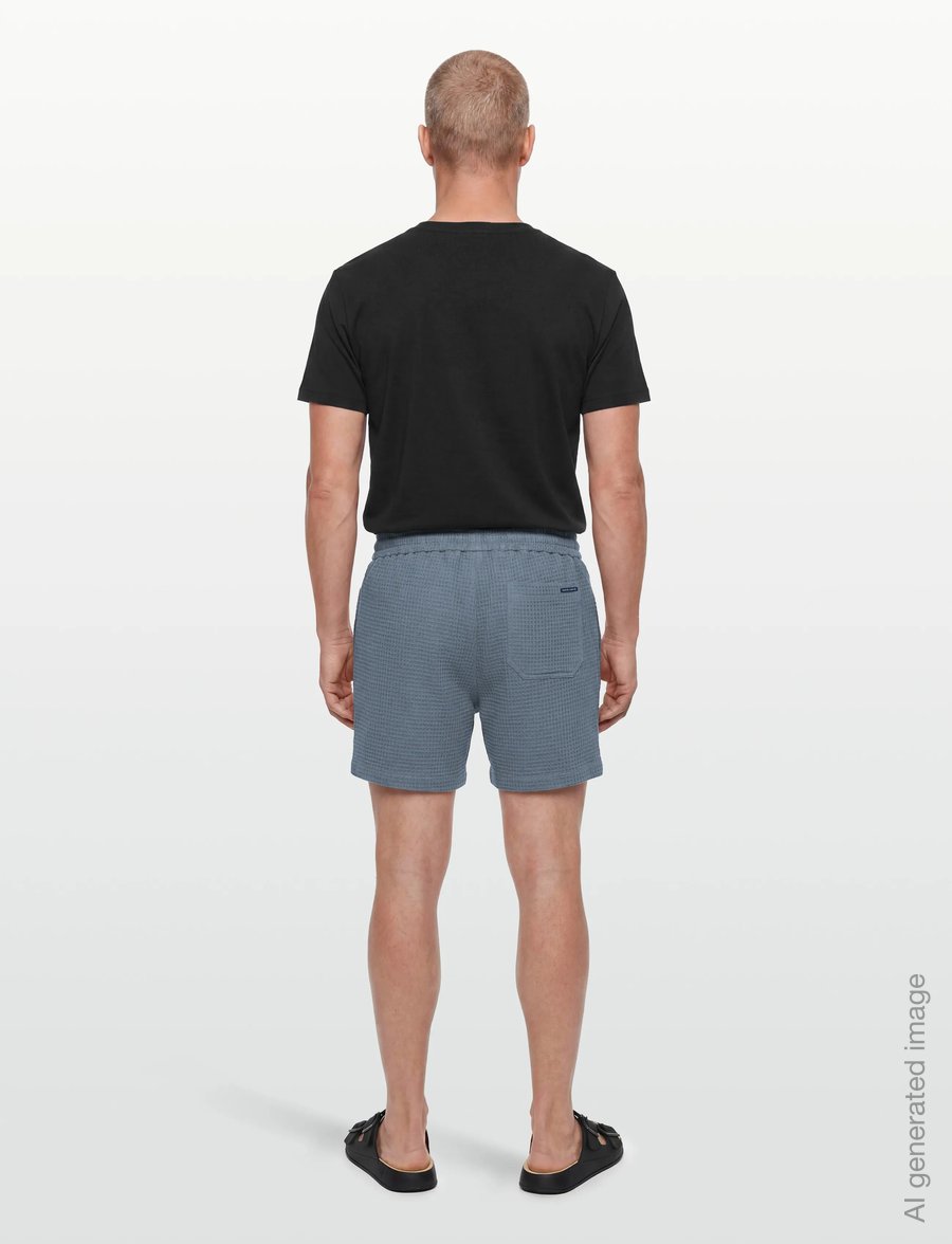 Maison Labiche - HERELLE WAFFLE - freizeitshorts - waffle grey sun - 4