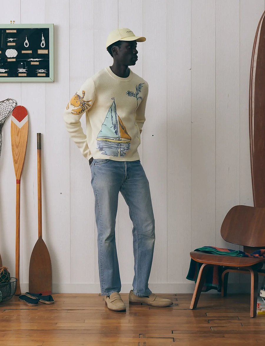 Maison Labiche - HOLWECK BOAT - rundhalsad - ivory - 0