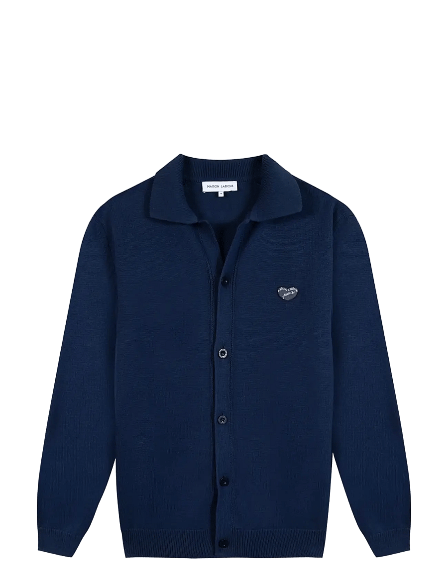 Maison Labiche - INGOLD PATCH COEUR - strickjacken - navy - 1