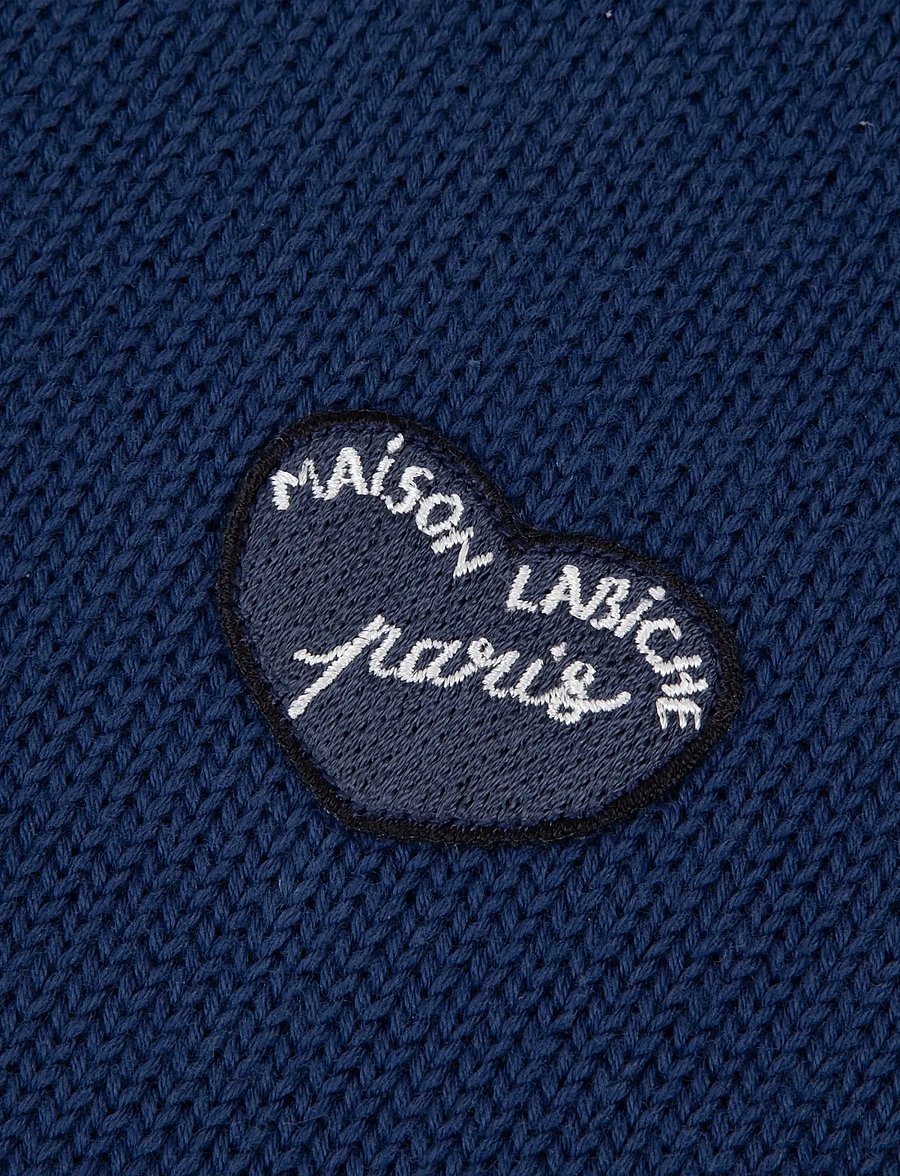 Maison Labiche - INGOLD PATCH COEUR - strickjacken - navy - 5