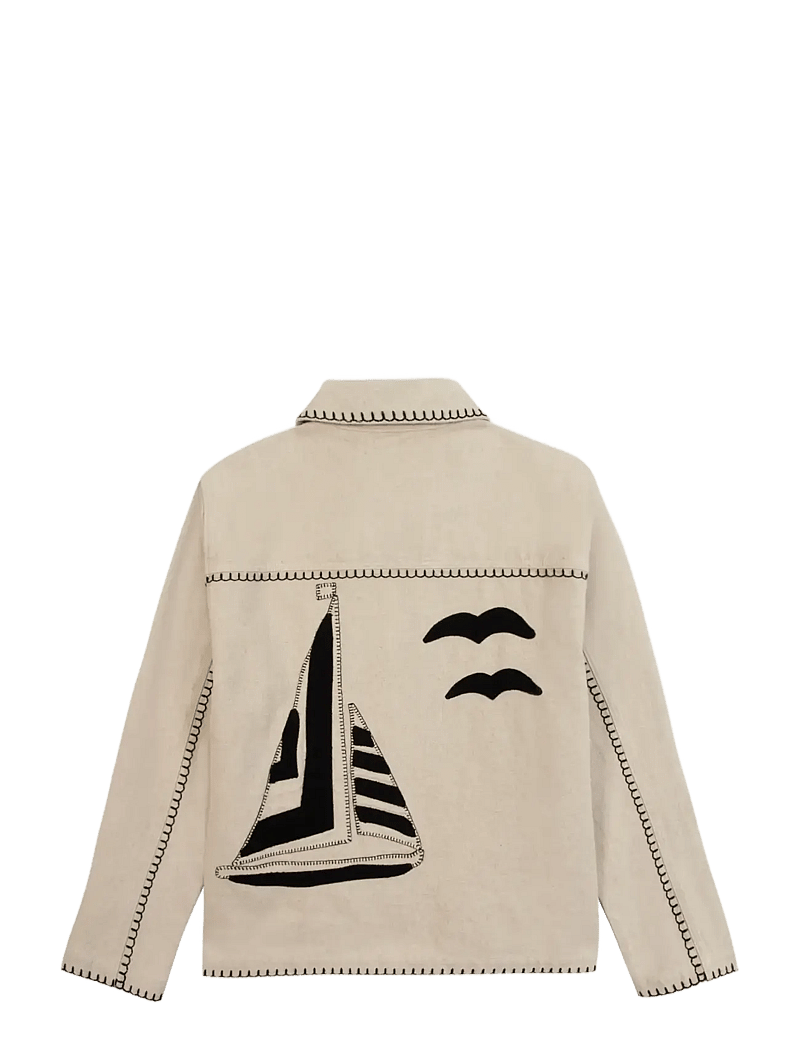 Maison Labiche - LEMONNIER BOAT - tunna jackor - linen grey brushed - 2