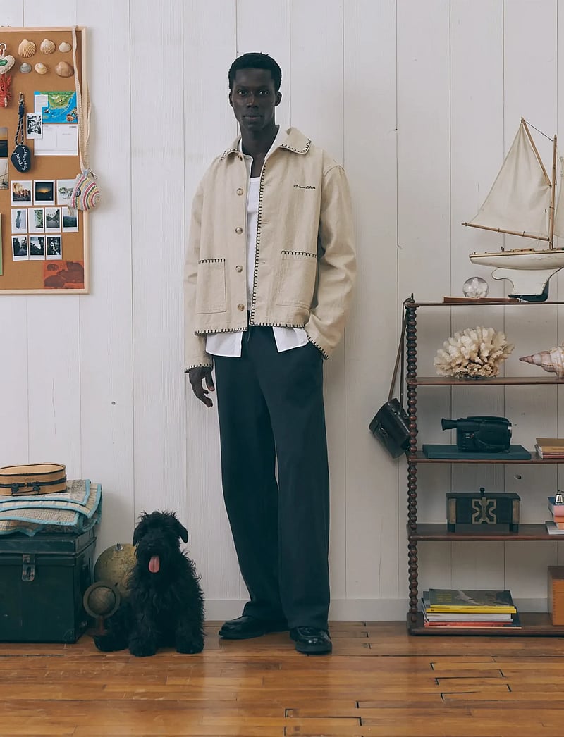 Maison Labiche - LEMONNIER BOAT - tunna jackor - linen grey brushed - 0