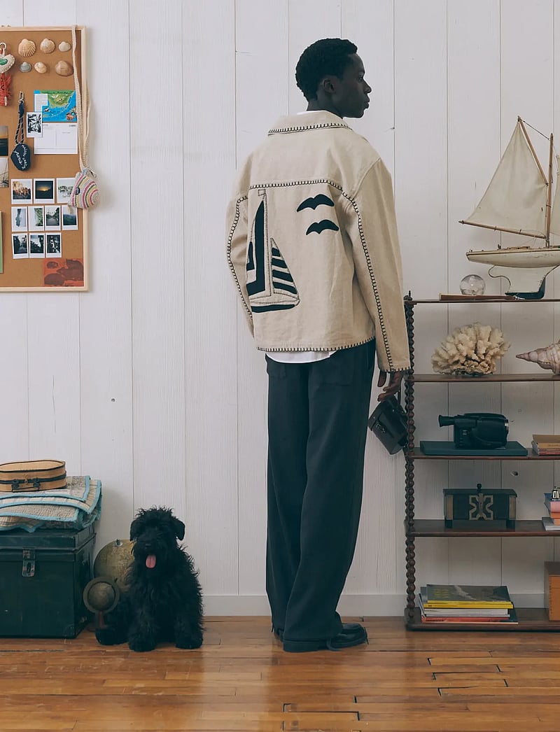 Maison Labiche - LEMONNIER BOAT - tunna jackor - linen grey brushed - 3