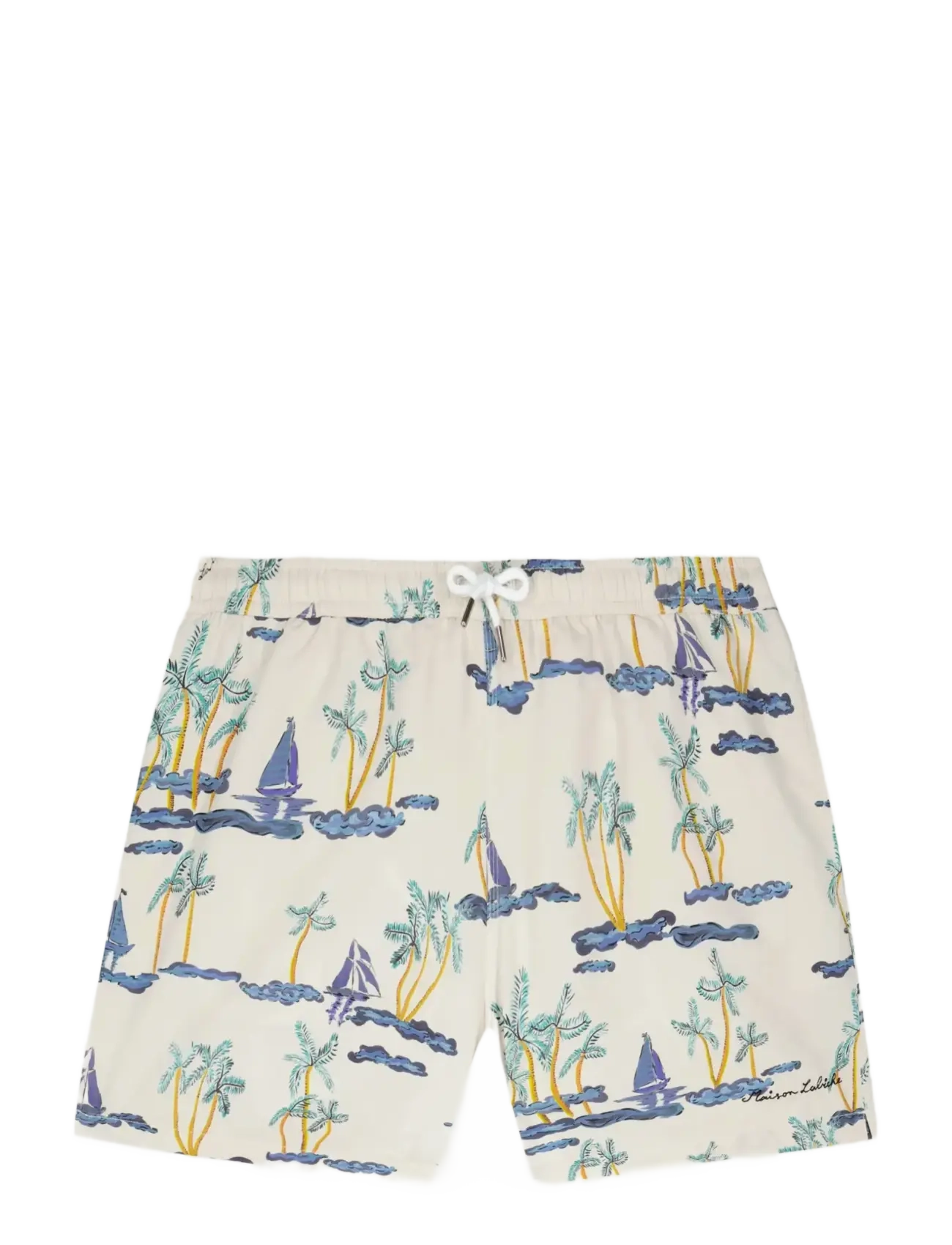 Maison Labiche MAILLOT BOAT PRINT - Badebukser - BOATS PRINT / beige