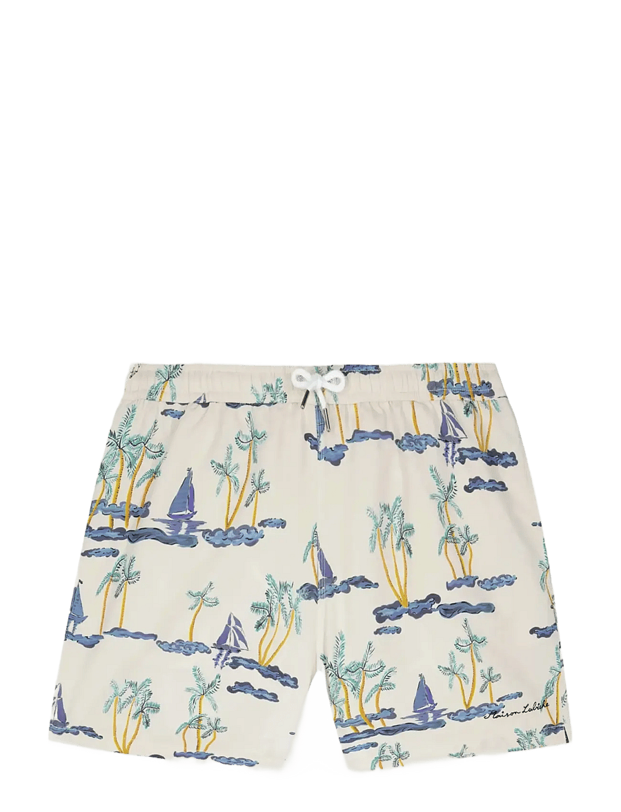 Maison Labiche - MAILLOT BOAT PRINT - lühikesed ujumispüksid - boats print - 1